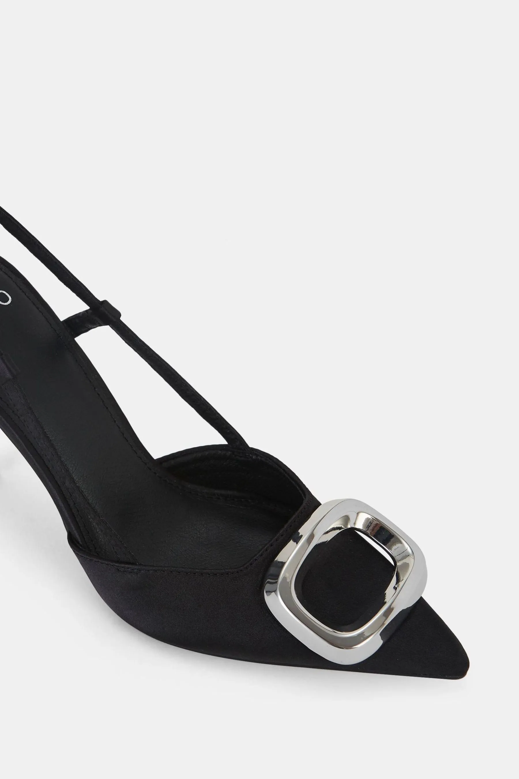 Novo - Yamini Satin - Décolleté con Scarpe cinturino posteriore e dettagli in pelle