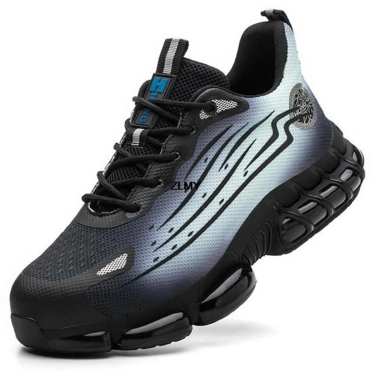 Nuove scarpe antinfortunistiche con punta in acciaio da uomo scarpe da lavoro con cuscino d'aria Anti Stab Anti Smash stivali da