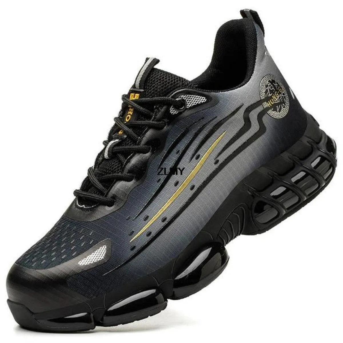Nuove scarpe antinfortunistiche con punta in acciaio da uomo scarpe da lavoro con cuscino d'aria Anti Stab Anti Smash stivali da
