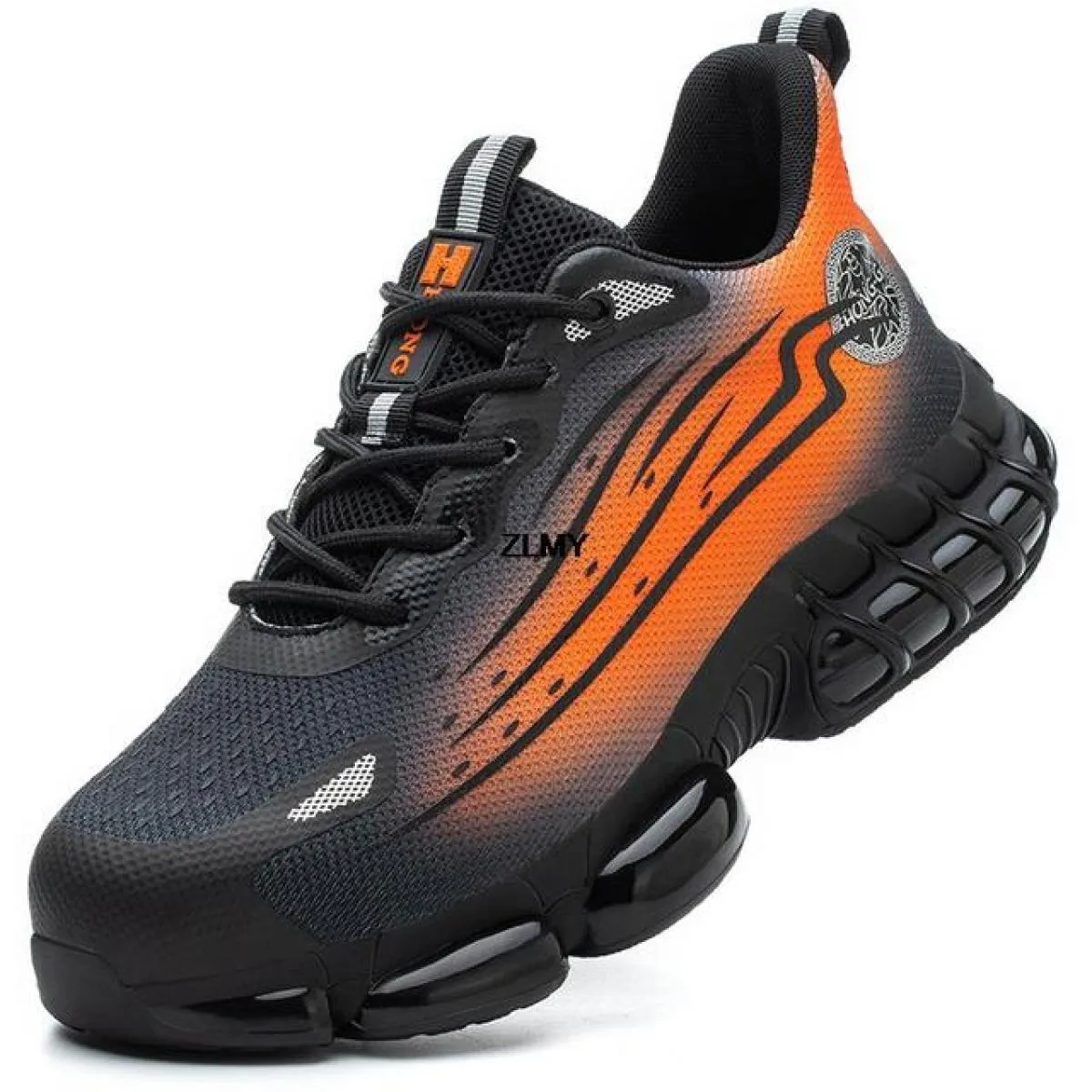 Nuove scarpe antinfortunistiche con punta in acciaio da uomo scarpe da lavoro con cuscino d'aria Anti Stab Anti Smash stivali da