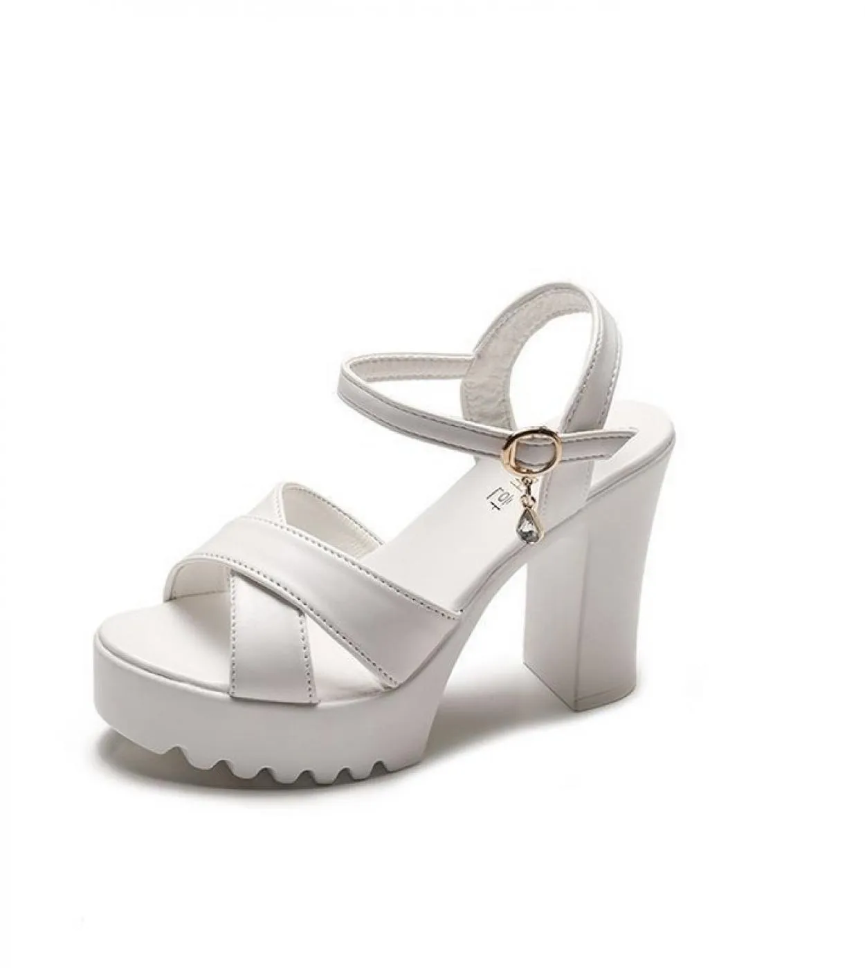 Nuovo 3539 di Estate di Modo Delle Donne Sandali Della Piattaforma Open Toe Casual Delle Signore Scarpe Con Zeppa Grezzo Tacchi