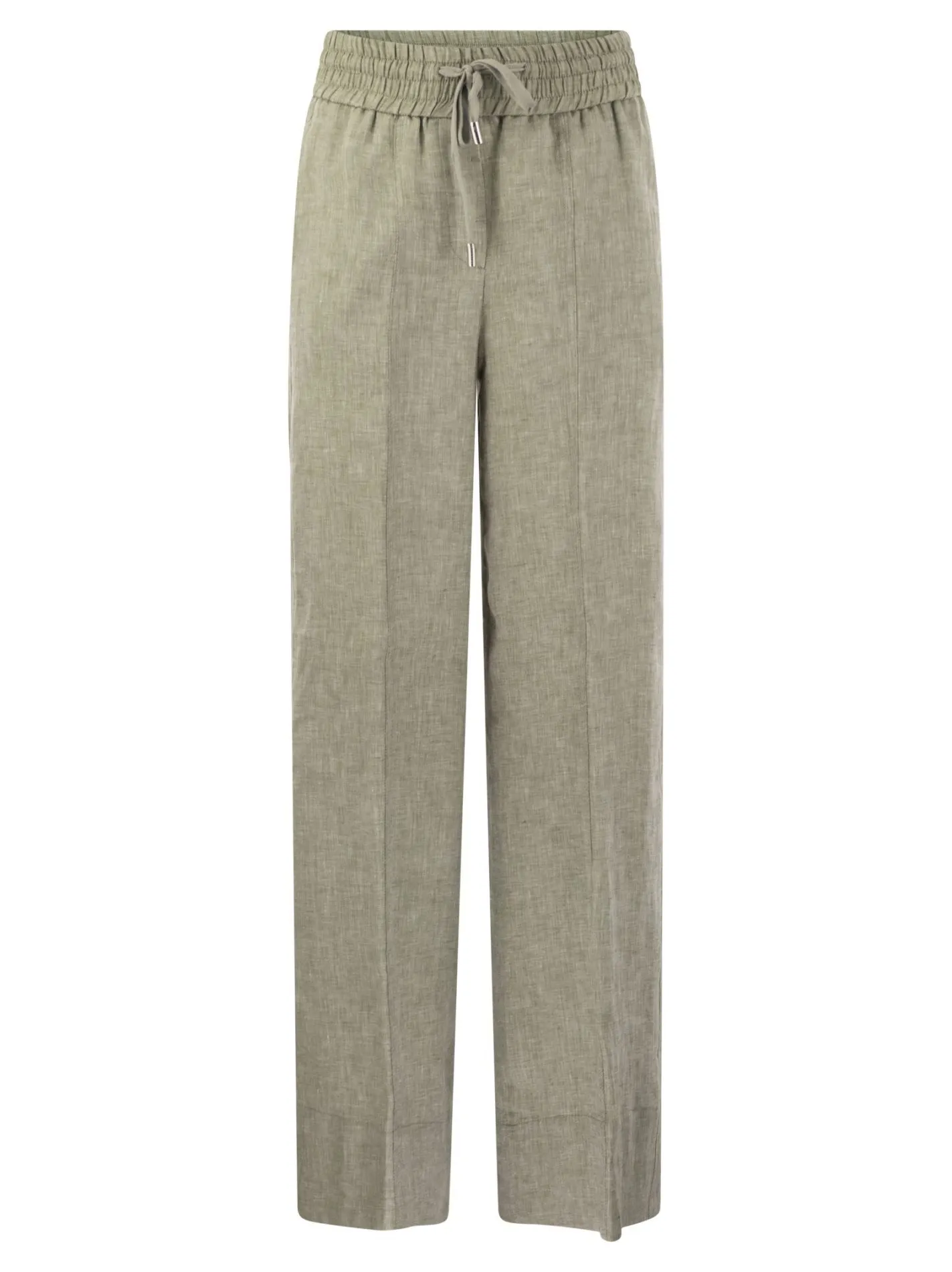 Pantalone ampio in leggera tela di puro lino