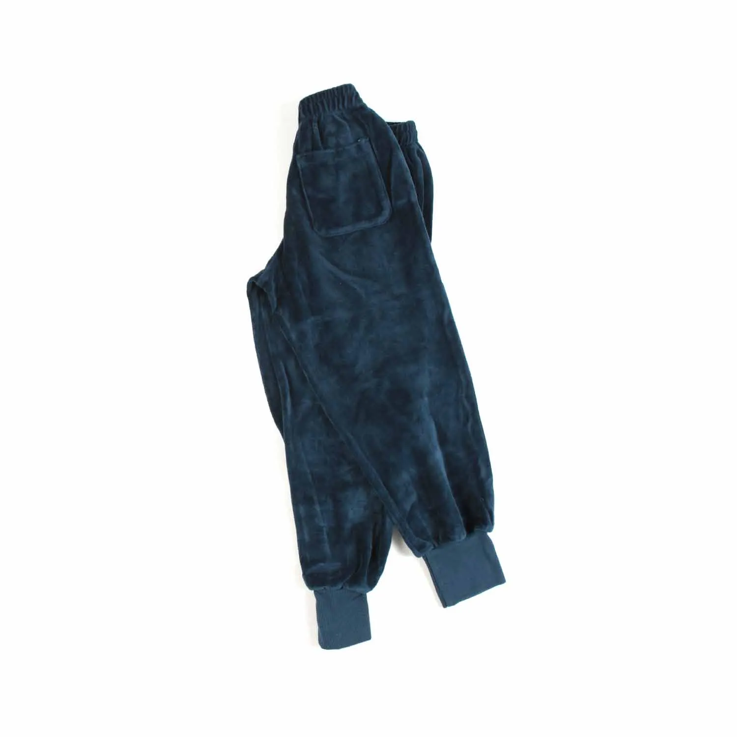 Pantalone Di Velluto Blu Bambina