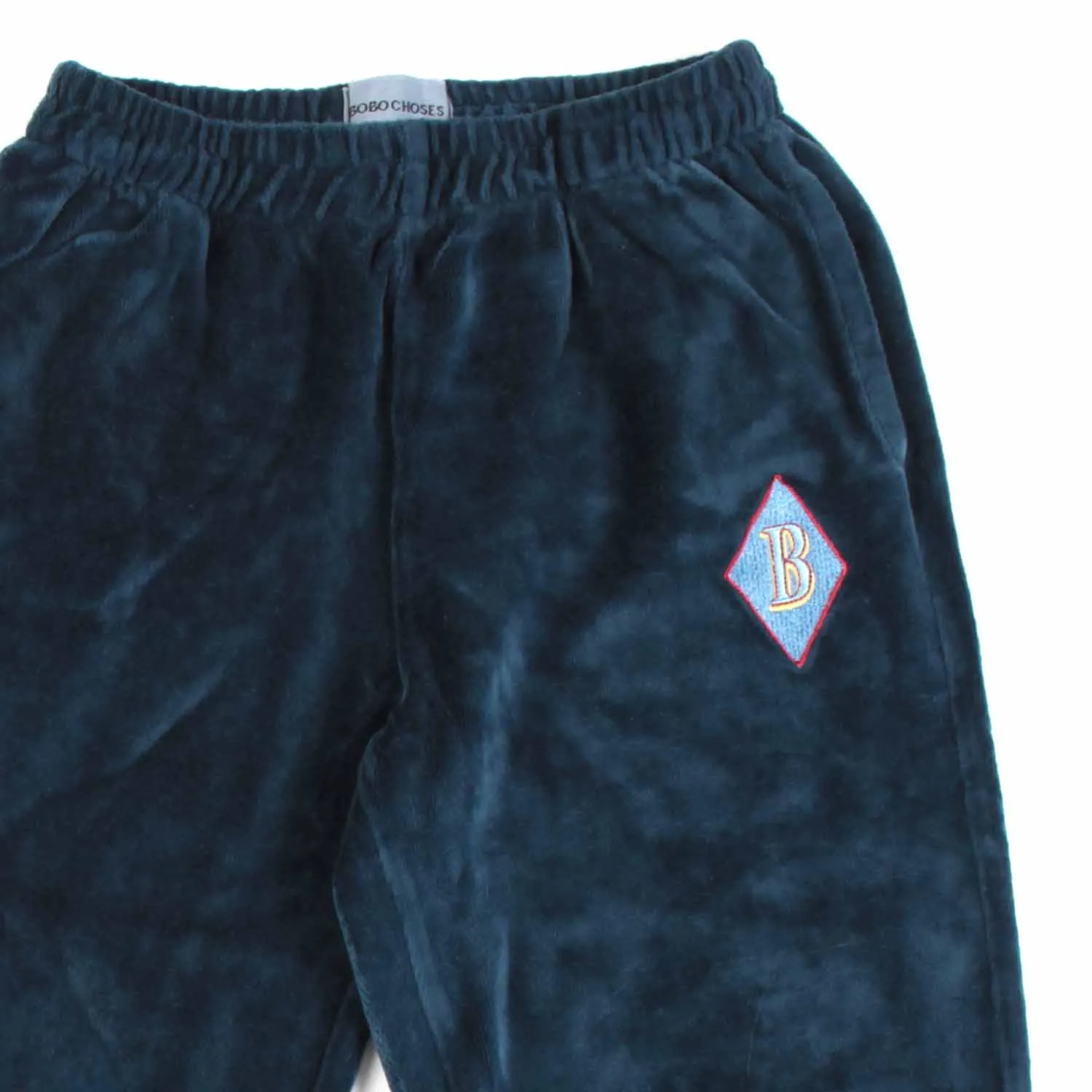 Pantalone Di Velluto Blu Bambina