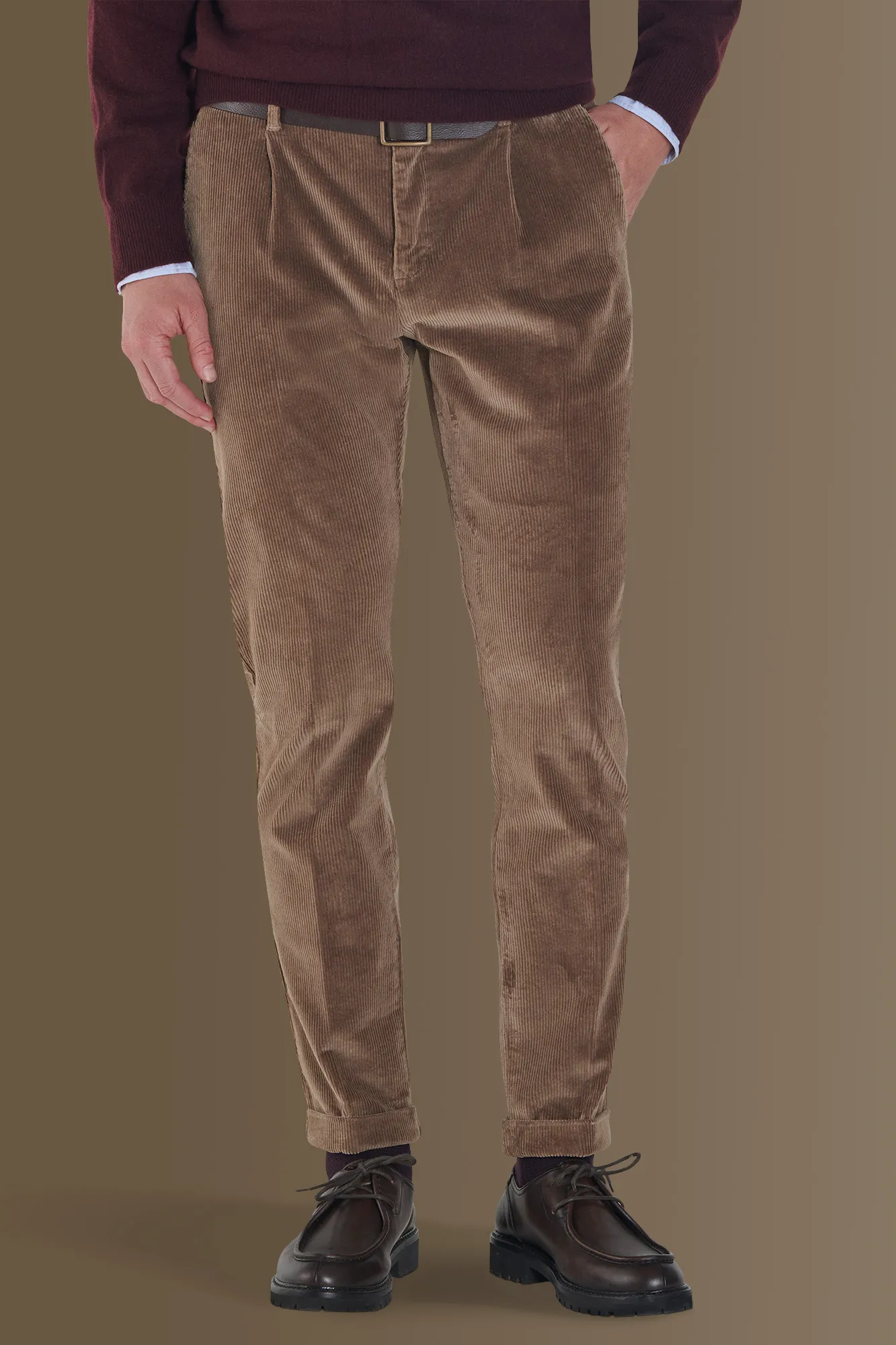 Pantalone uomo chino velluto a coste