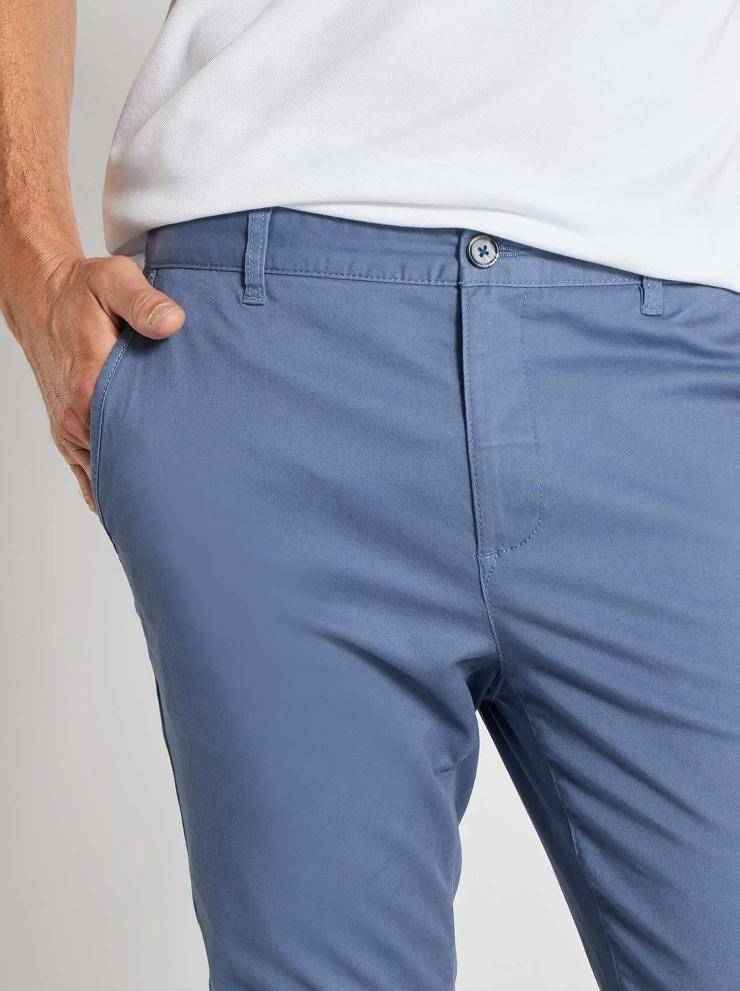 Pantaloni chino skinny stretch - L32 - BLU