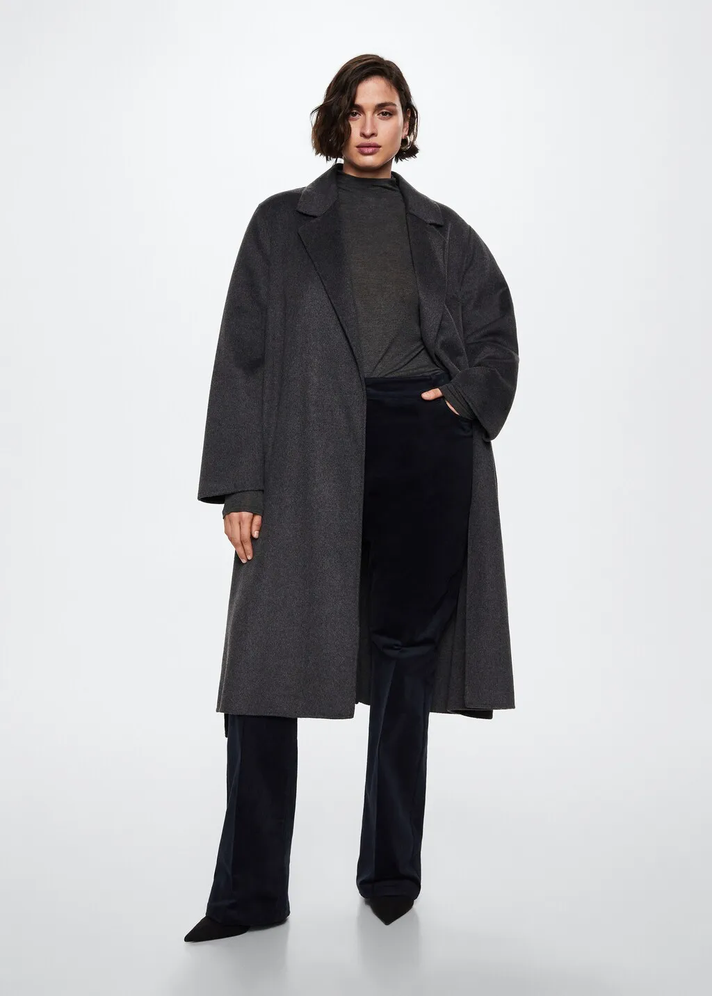 Pantaloni flare micro velluto a coste