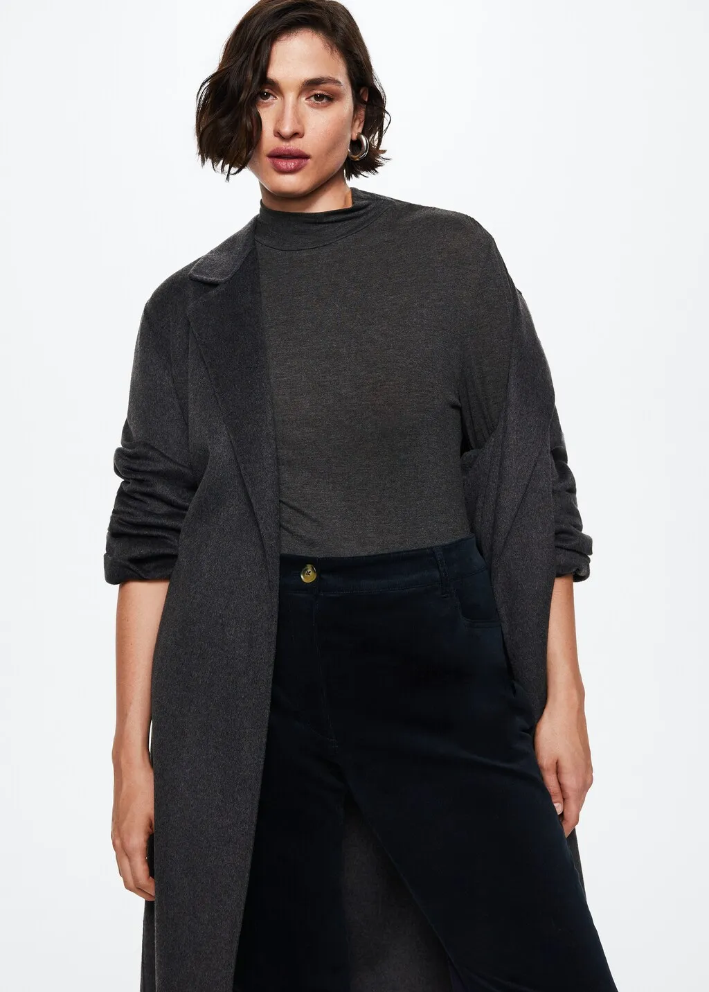 Pantaloni flare micro velluto a coste