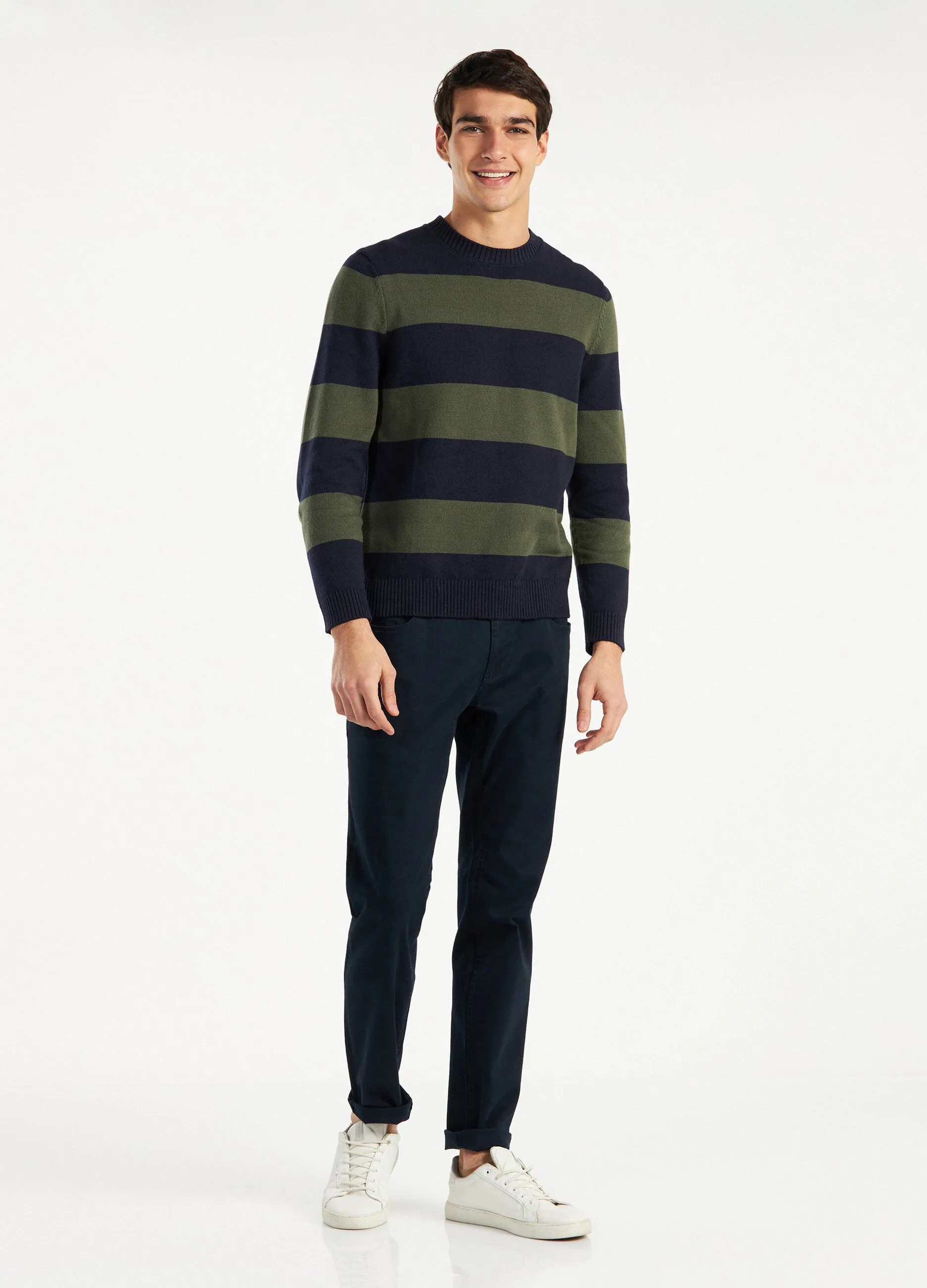 Pantaloni in twill di cotone uomo