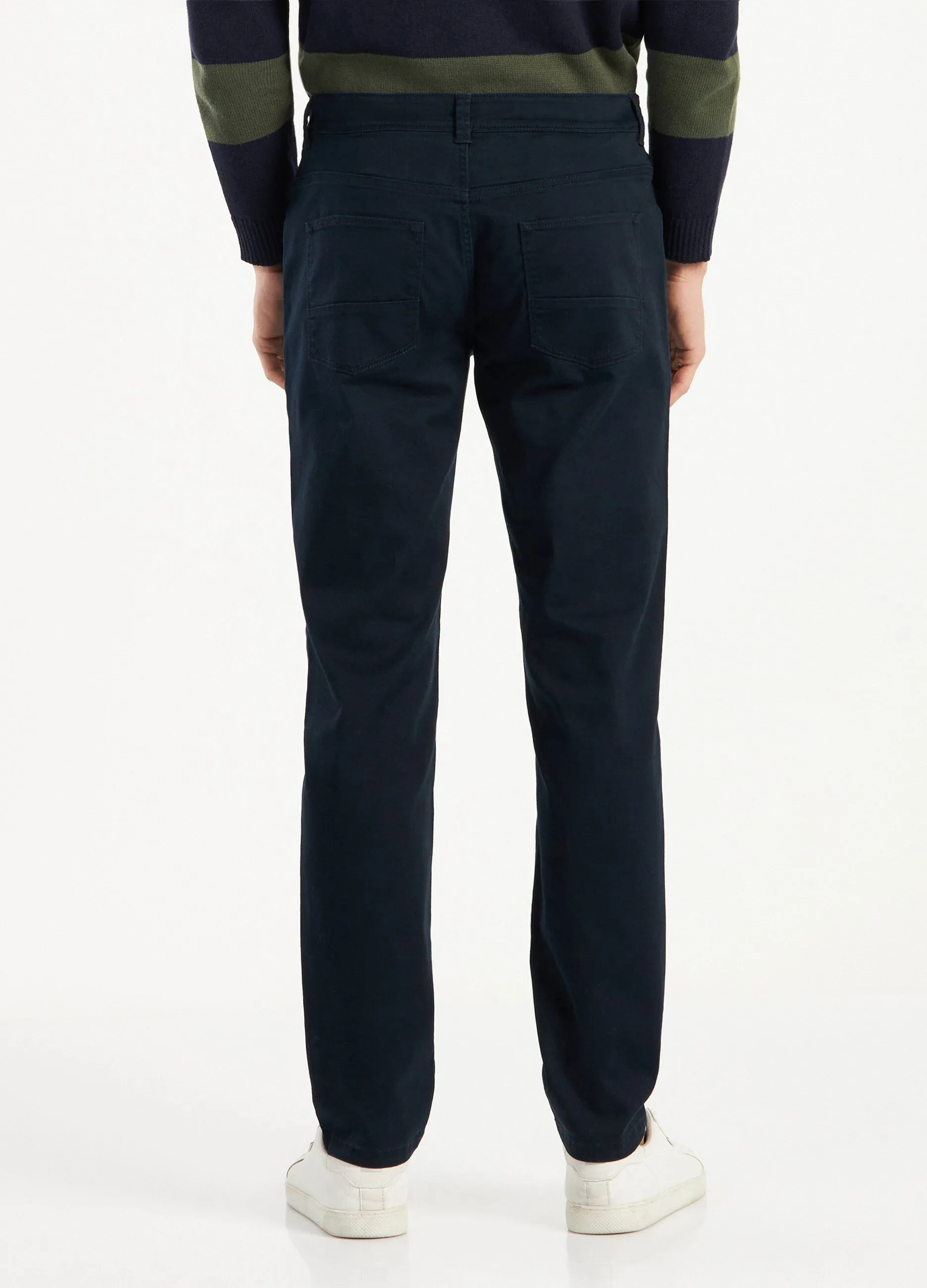Pantaloni in twill di cotone uomo
