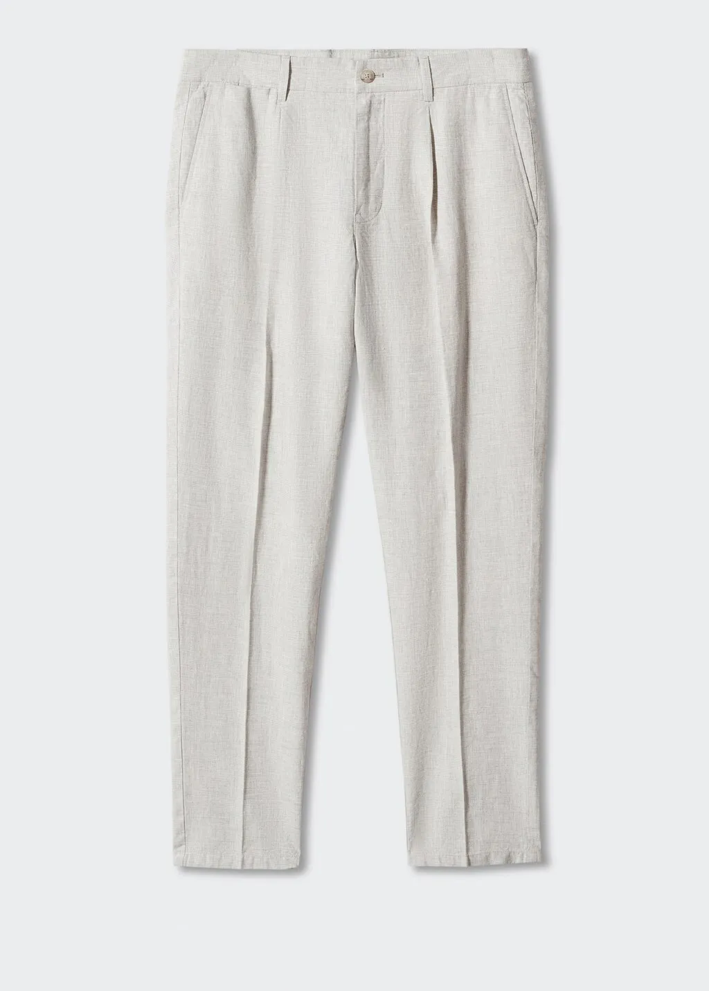 Pantaloni lino principe di galles