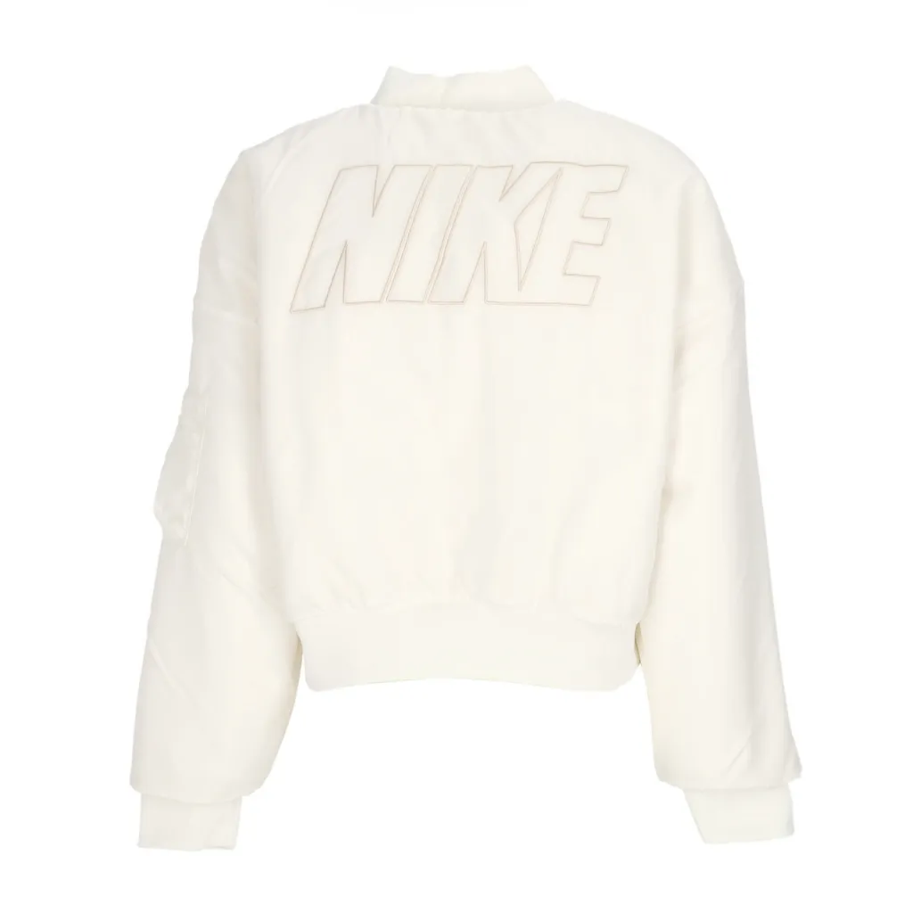 pelliccia donna w sportswear reversible faux fur bomber SAIL/SANDDRIFT