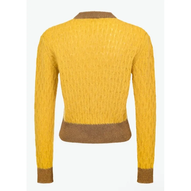 PINKO maglia lana ASCIUTTO 1 YELLOW