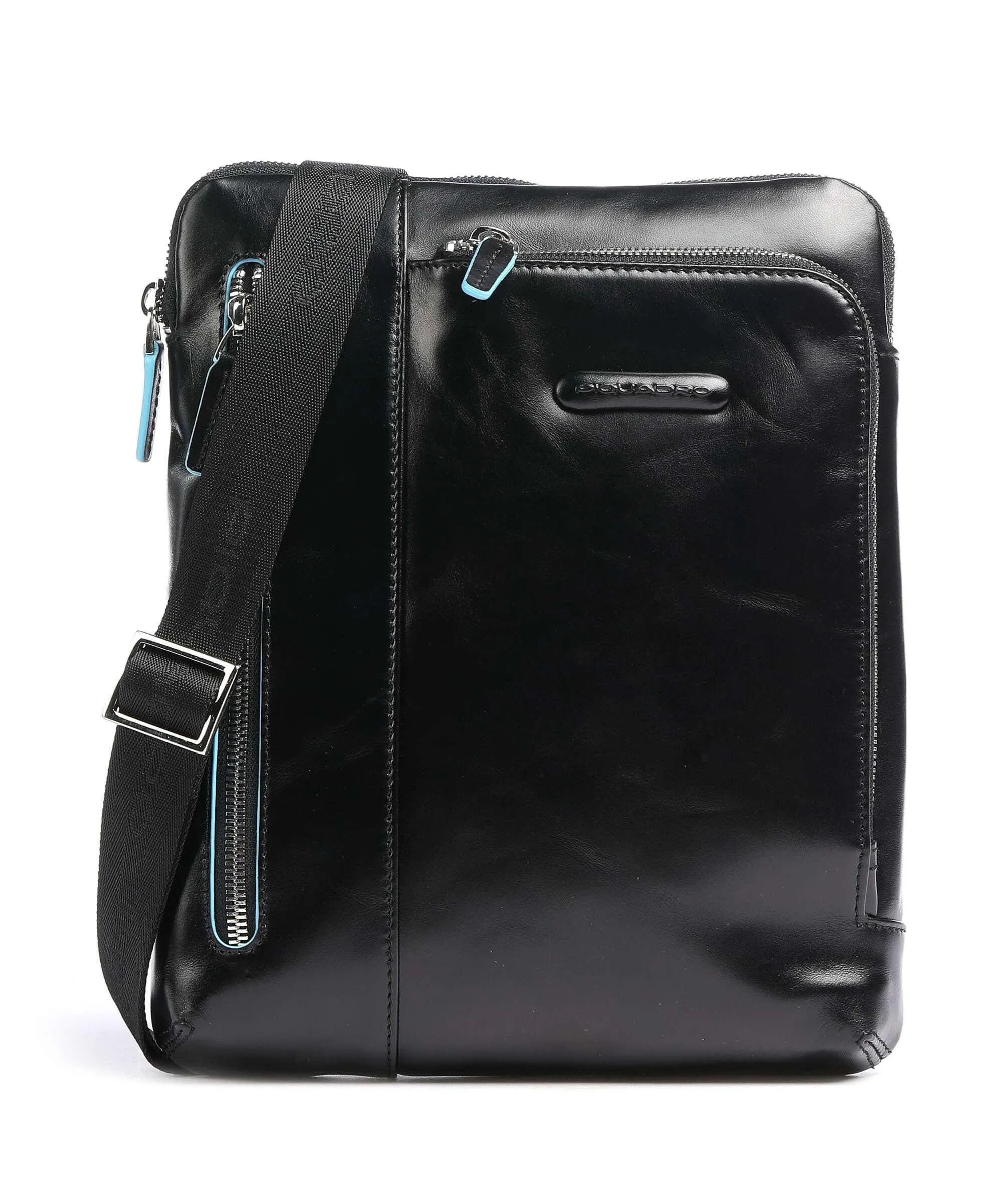  Piquadro Blue Square Borsa a tracolla pelle nero  