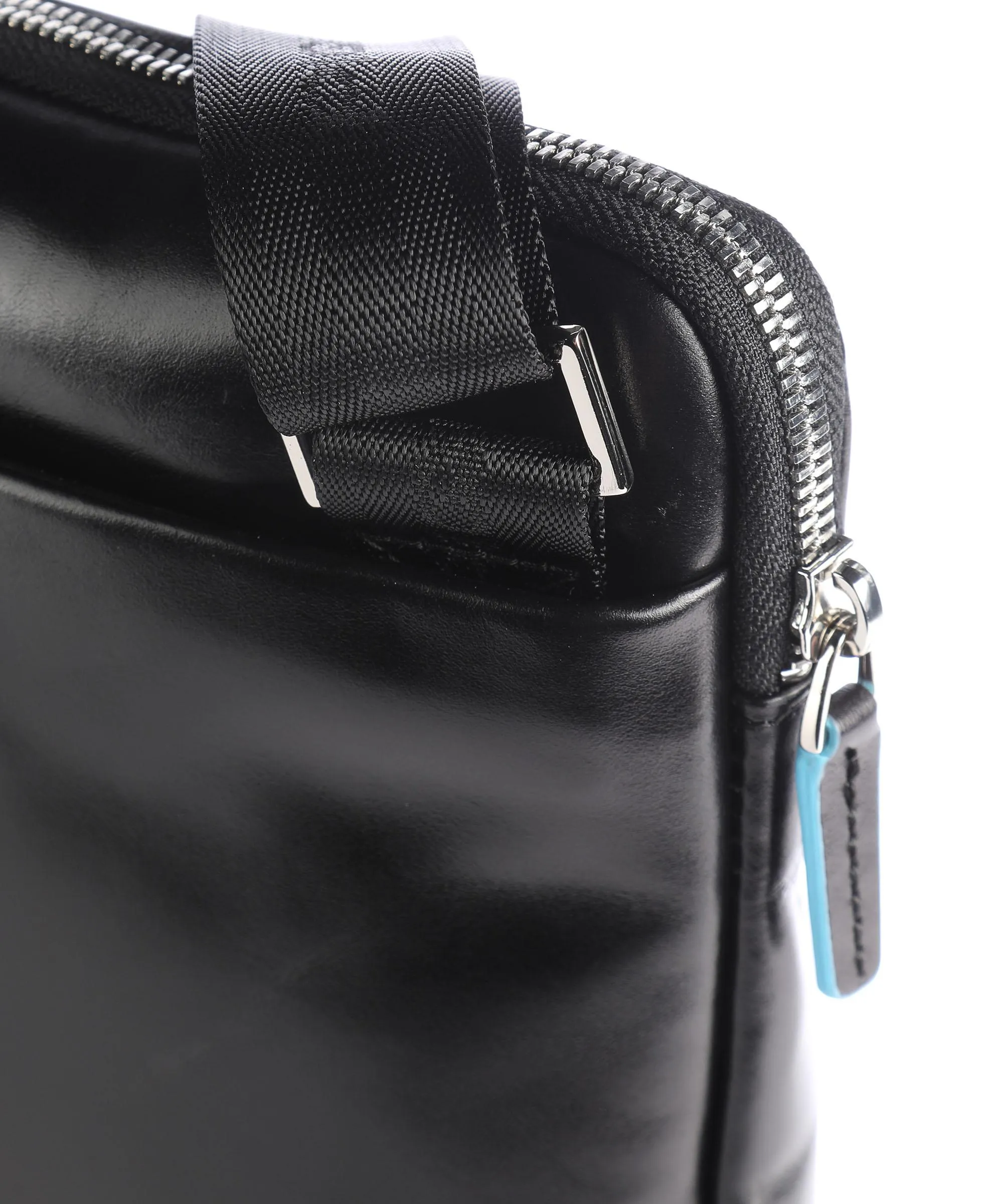  Piquadro Blue Square Borsa a tracolla pelle nero  