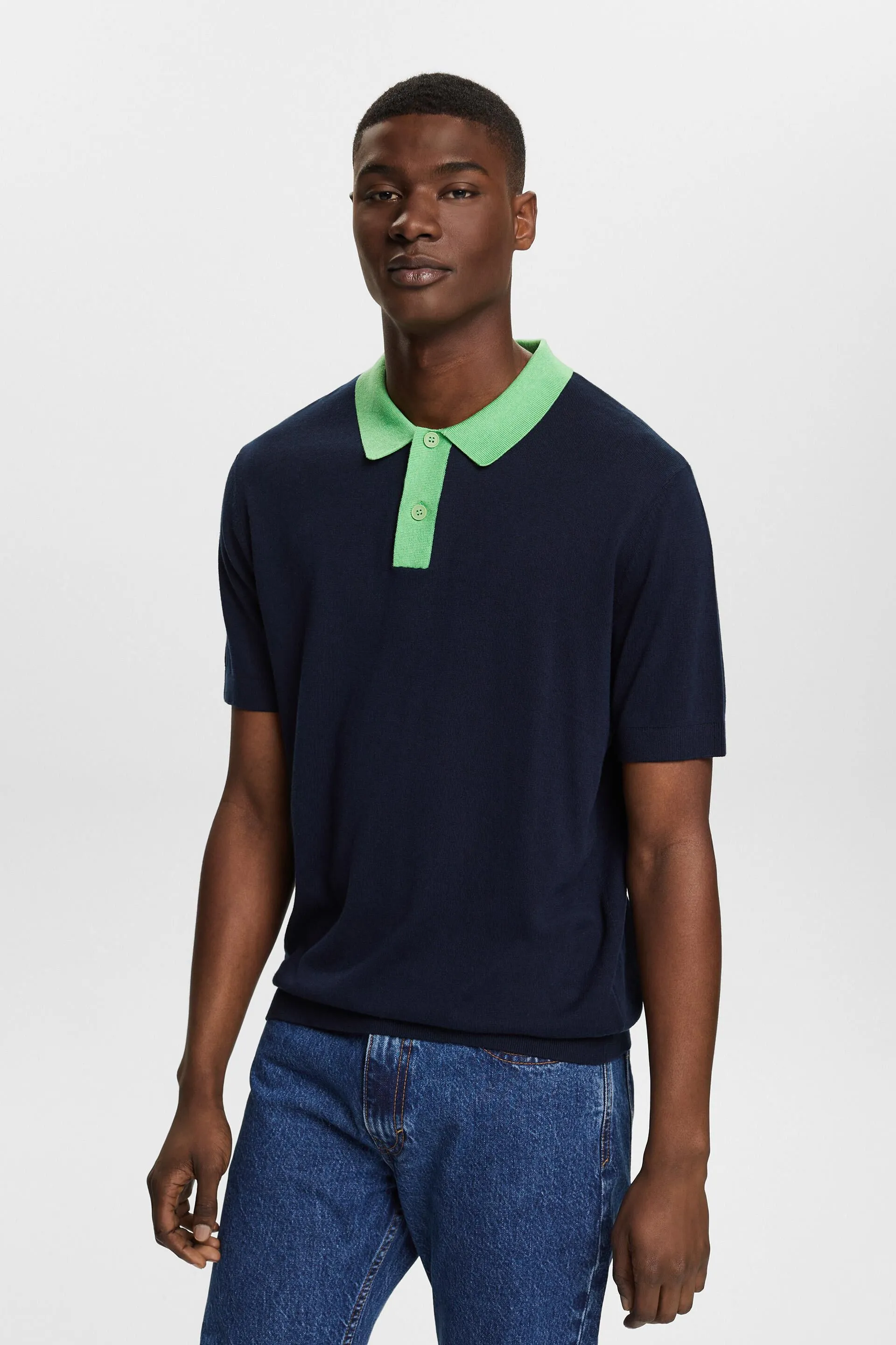 Polo in maglia a maniche corte