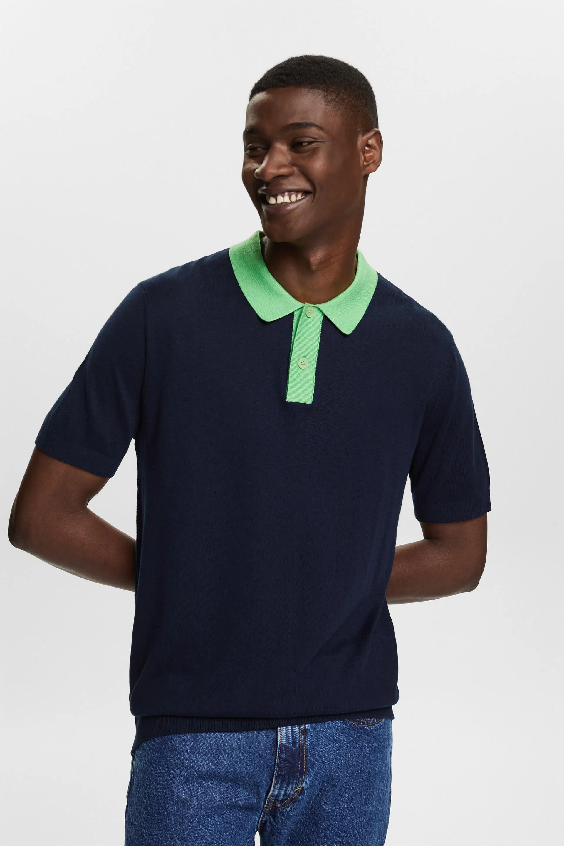 Polo in maglia a maniche corte