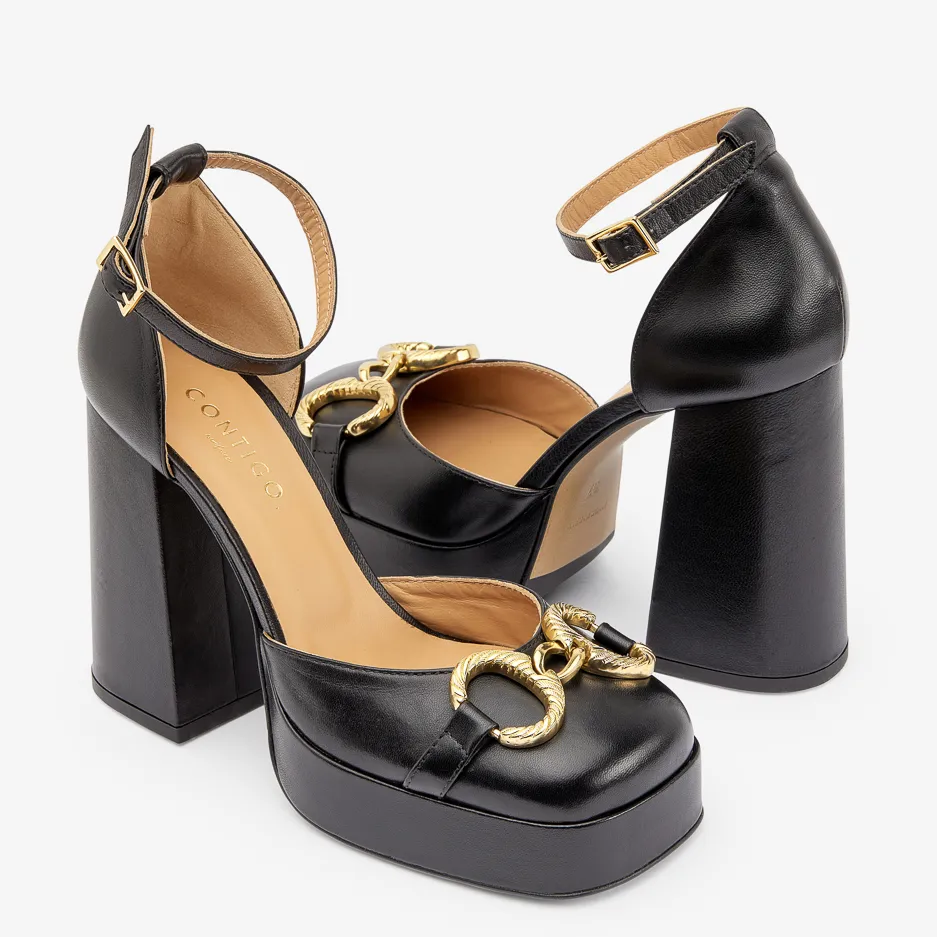 Pumps Nere con Plateau