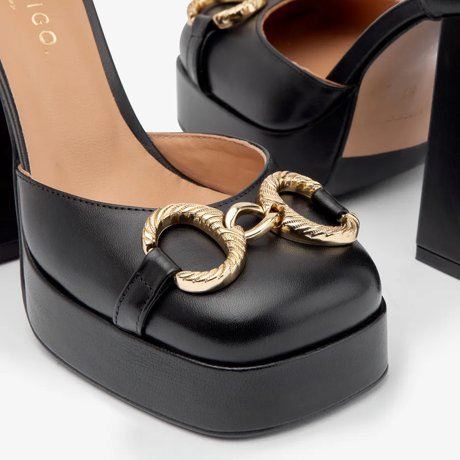 Pumps Nere con Plateau
