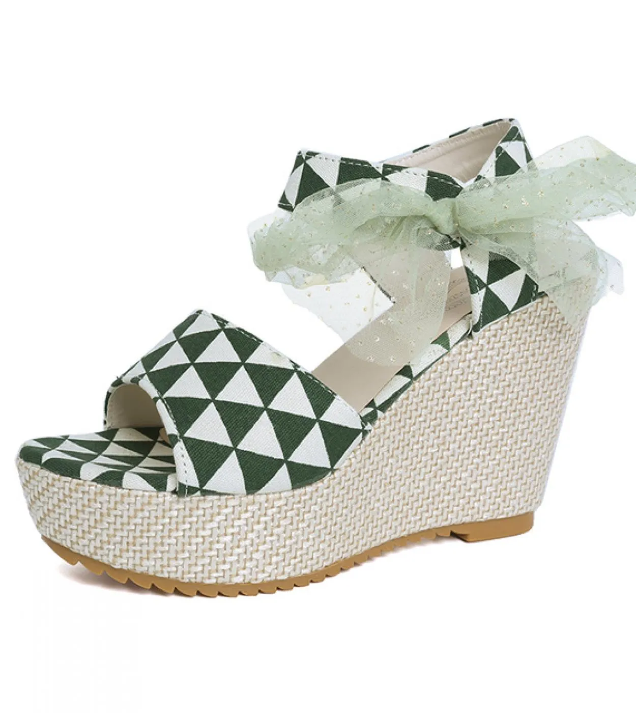 Ragazza Open Toe Platform Tacco largo Scarpe con cinturino alla caviglia Sandali da donna estivi Sandali da clubwear da festa ca