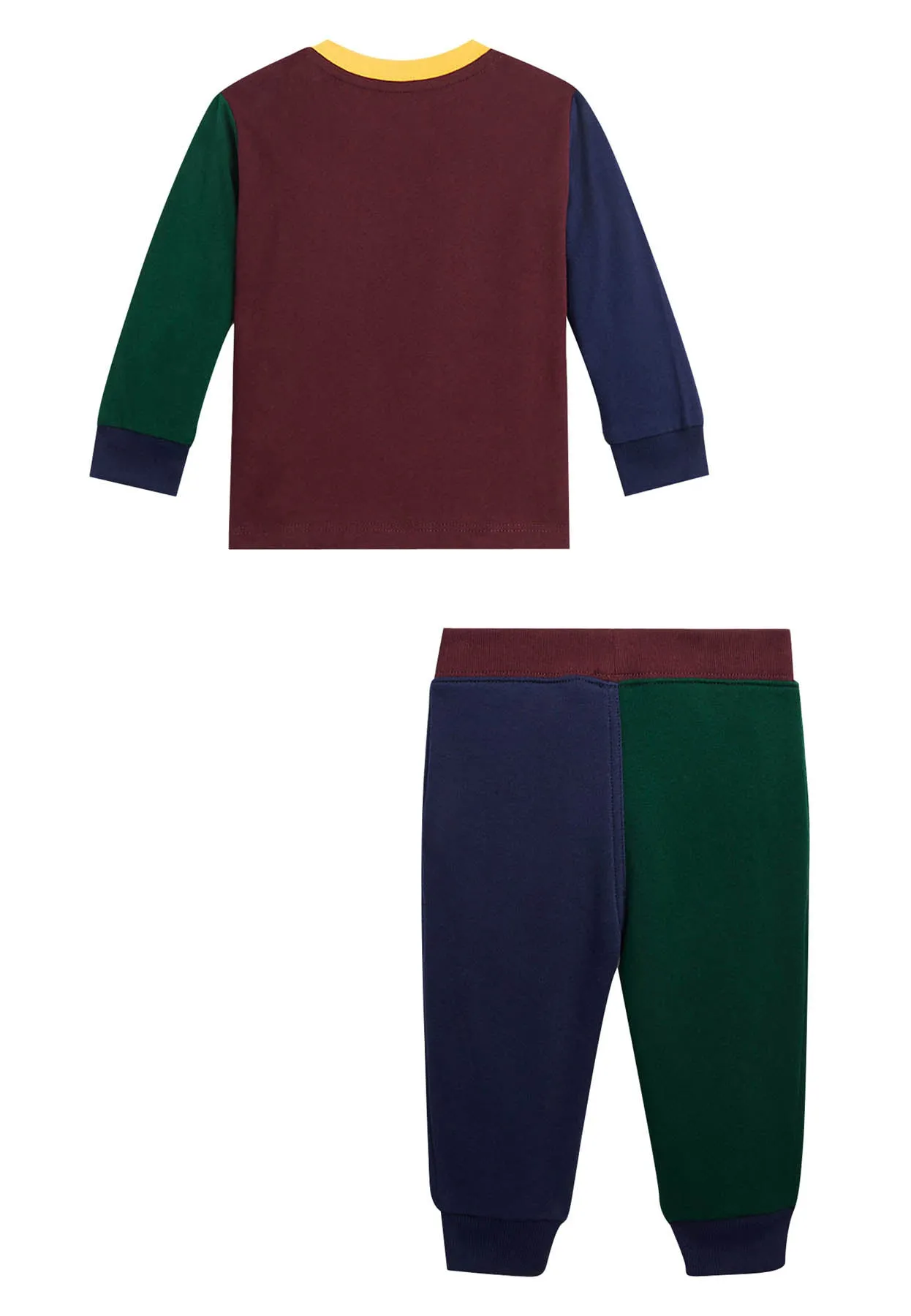 Ralph Lauren tuta multicolor neonato in cotone