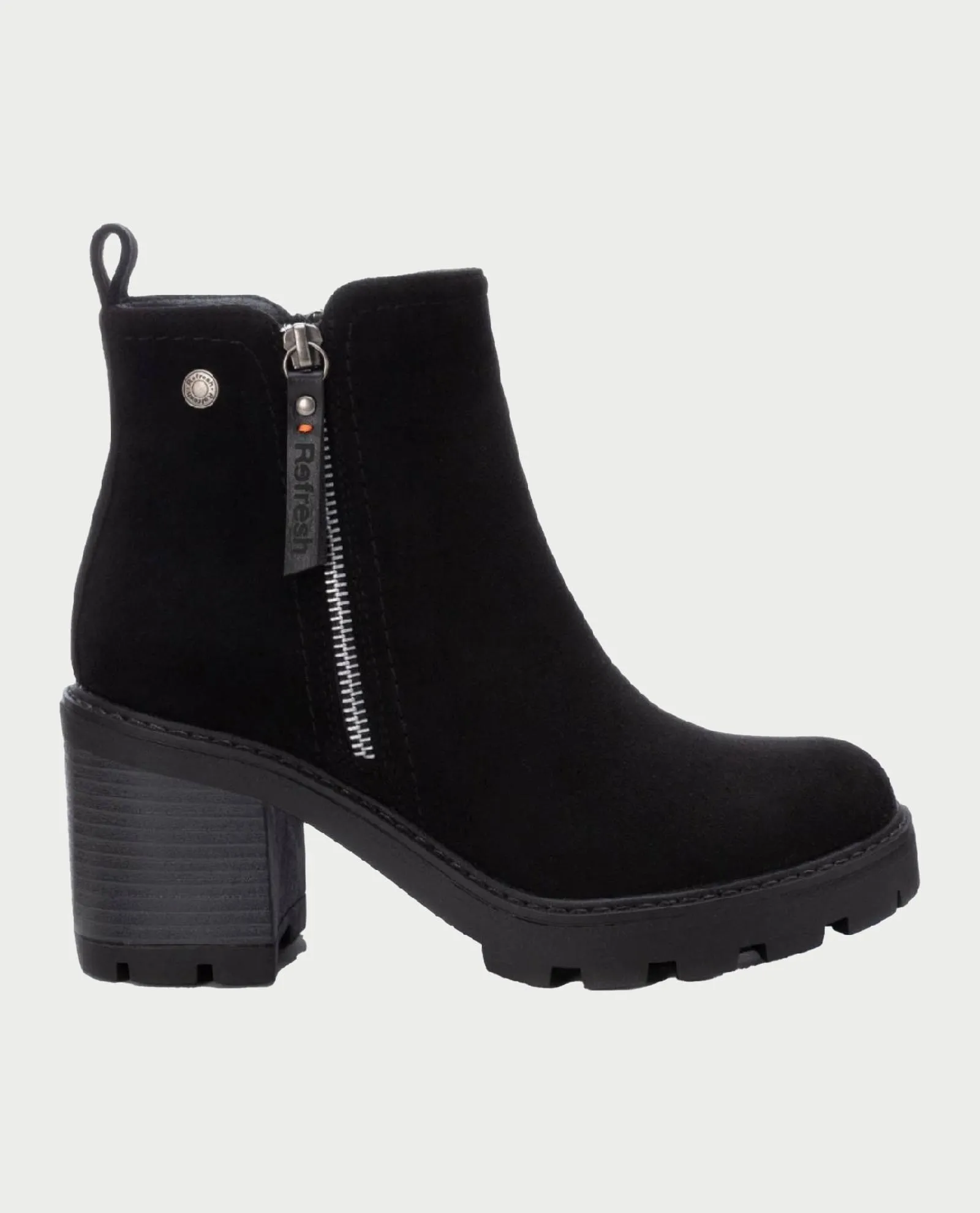 REFRESH      Stivali bassi donna Refresh in pelle scamosciata