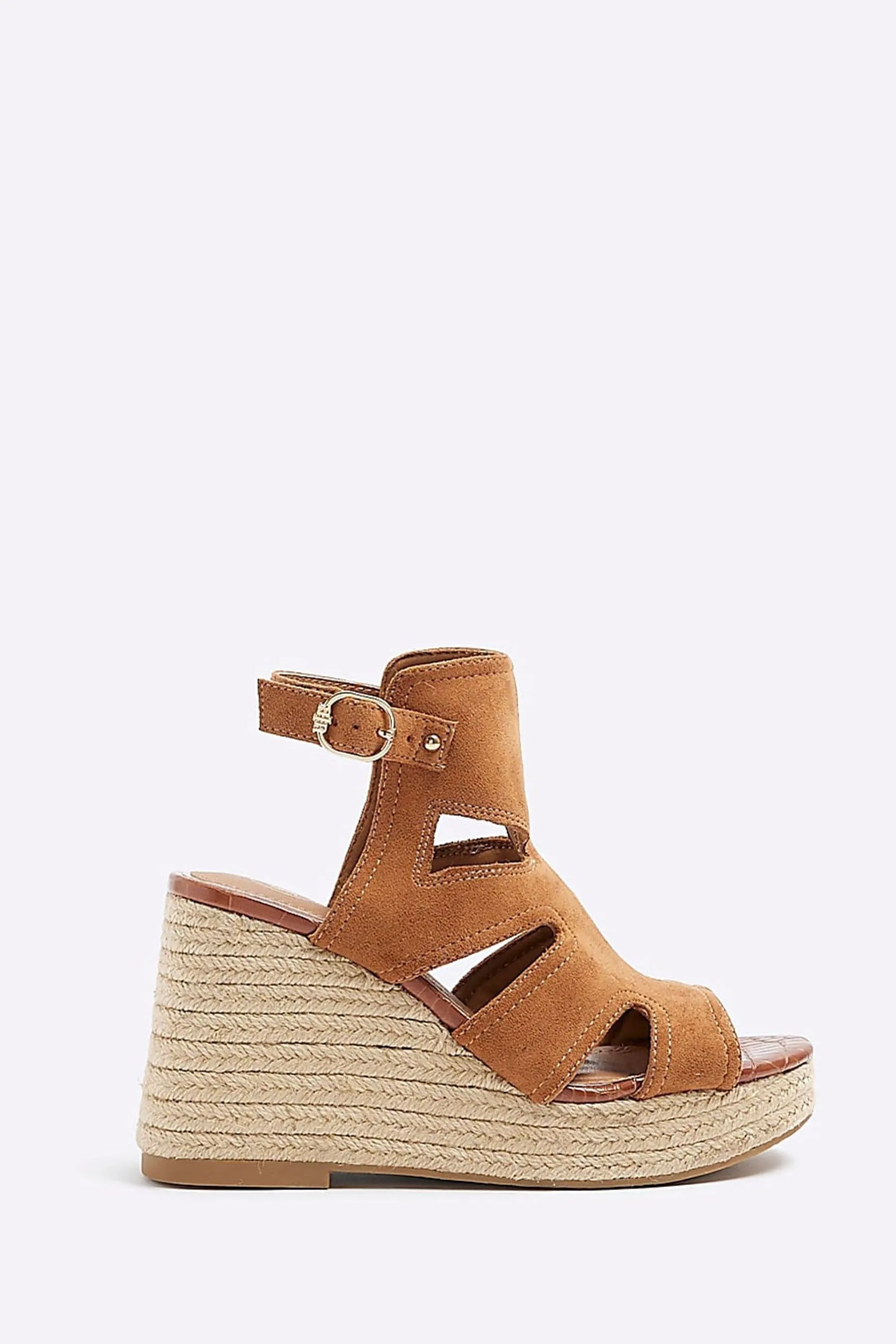 River Island - Scarpe Stivali con zeppa e cut-out    