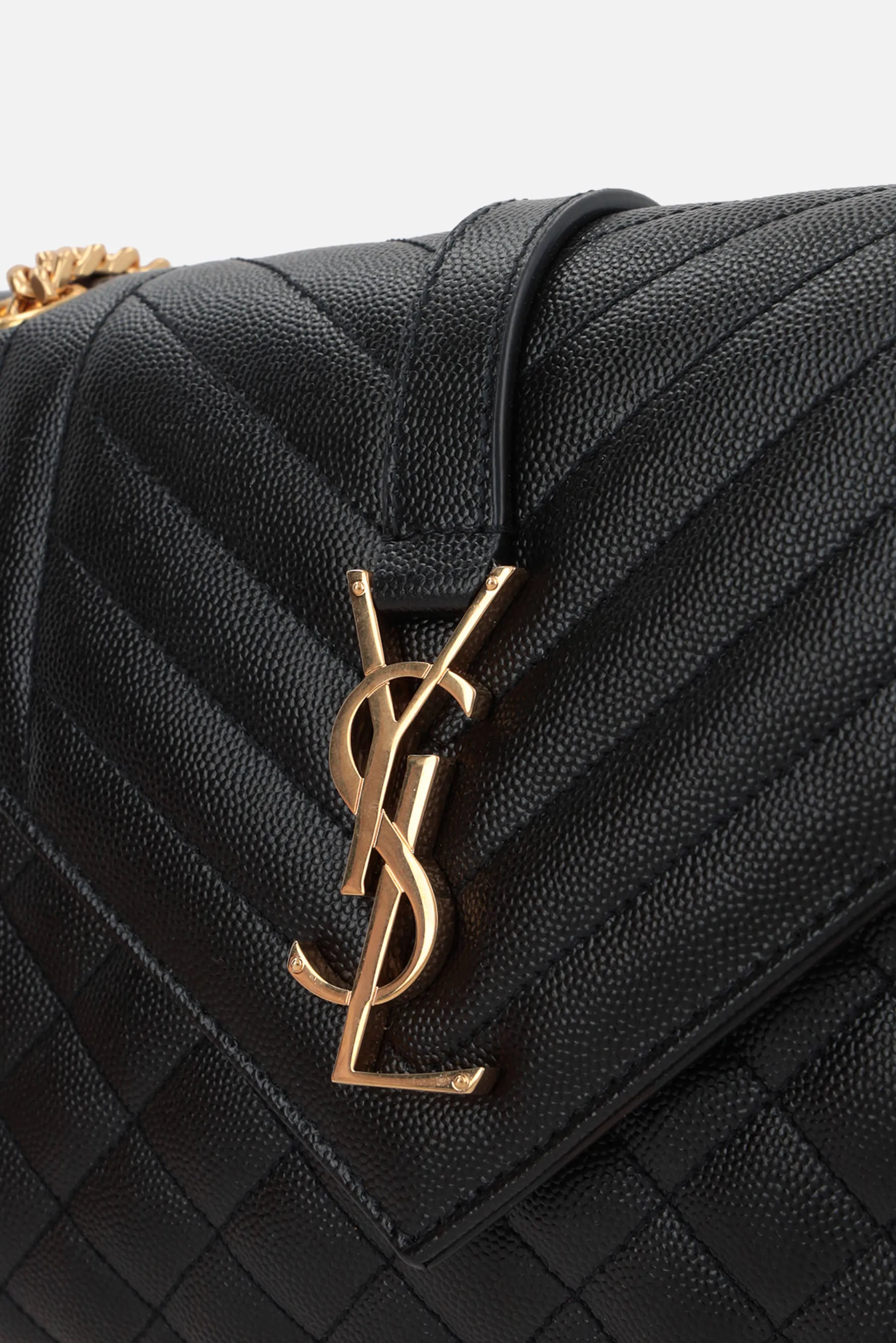  SAINT LAURENT borsa a spalla Envelope media in pelle matelassé 