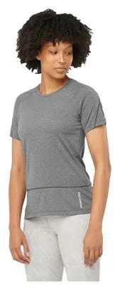 Salomon Cross Run Maglia a maniche corte da donna Grigio