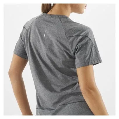 Salomon Cross Run Maglia a maniche corte da donna Grigio