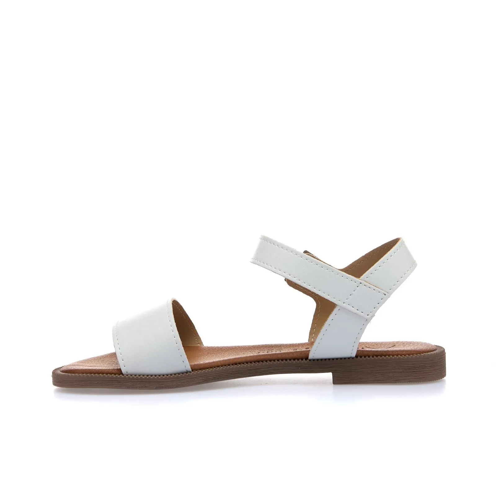 Sandali bassi bianchi da donna