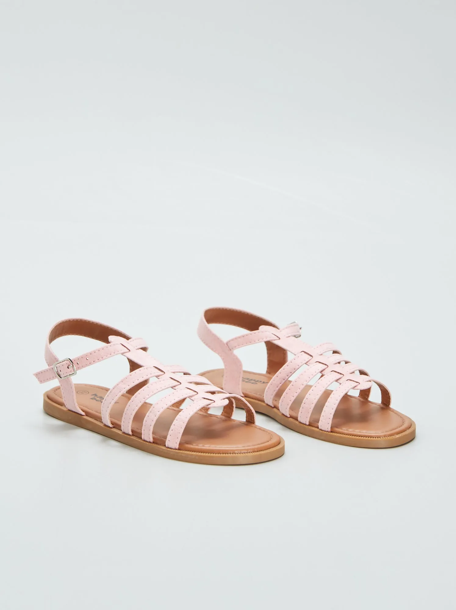 Sandali bassi multi-cinturino - ROSA