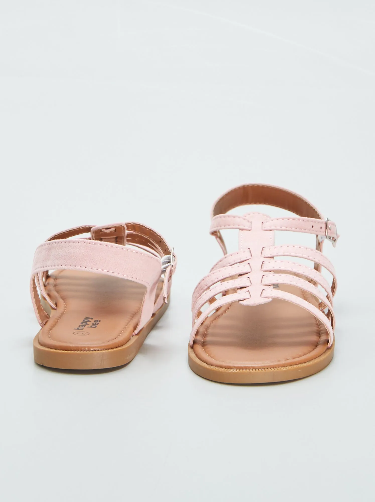 Sandali bassi multi-cinturino - ROSA