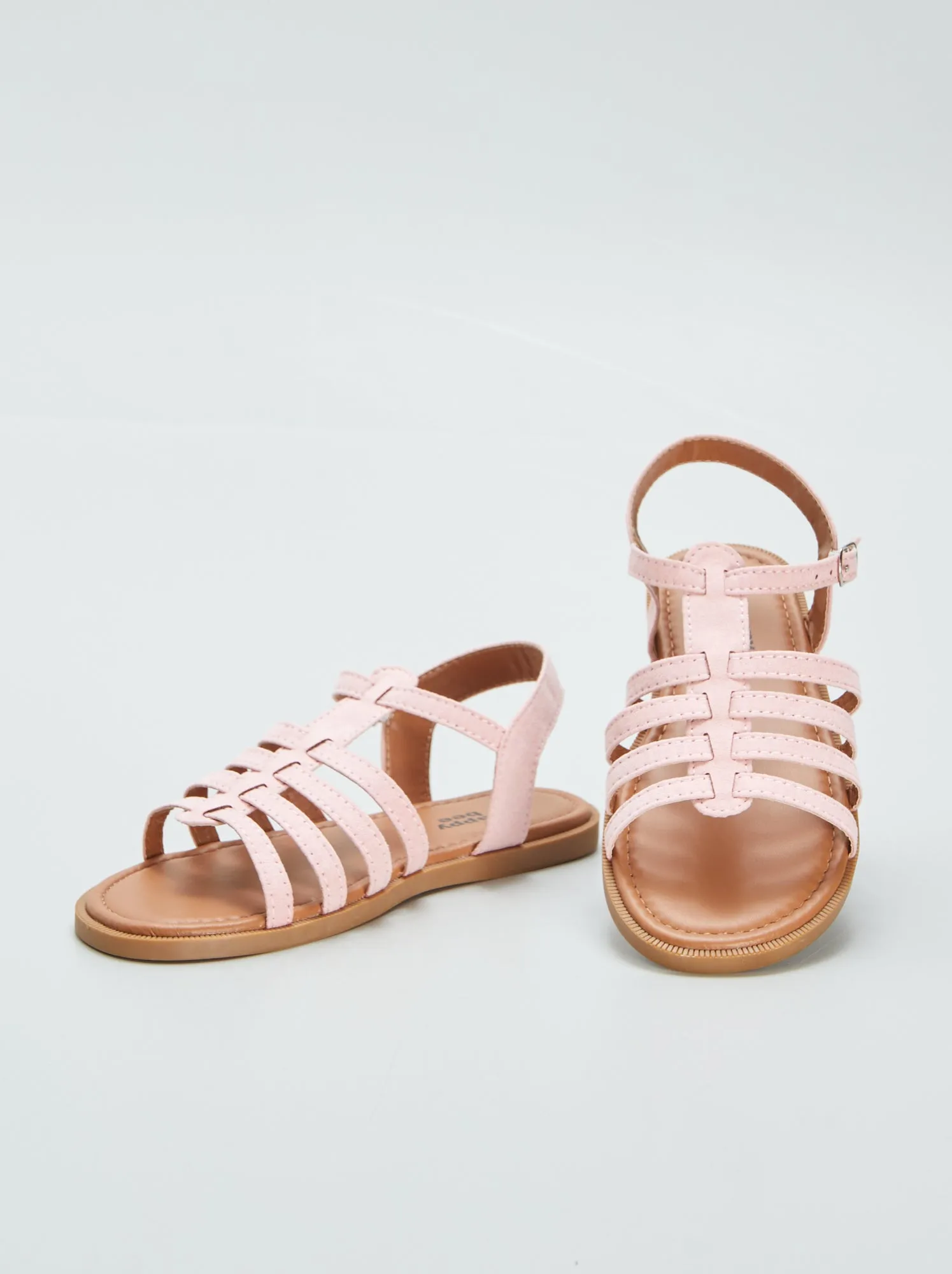 Sandali bassi multi-cinturino - ROSA