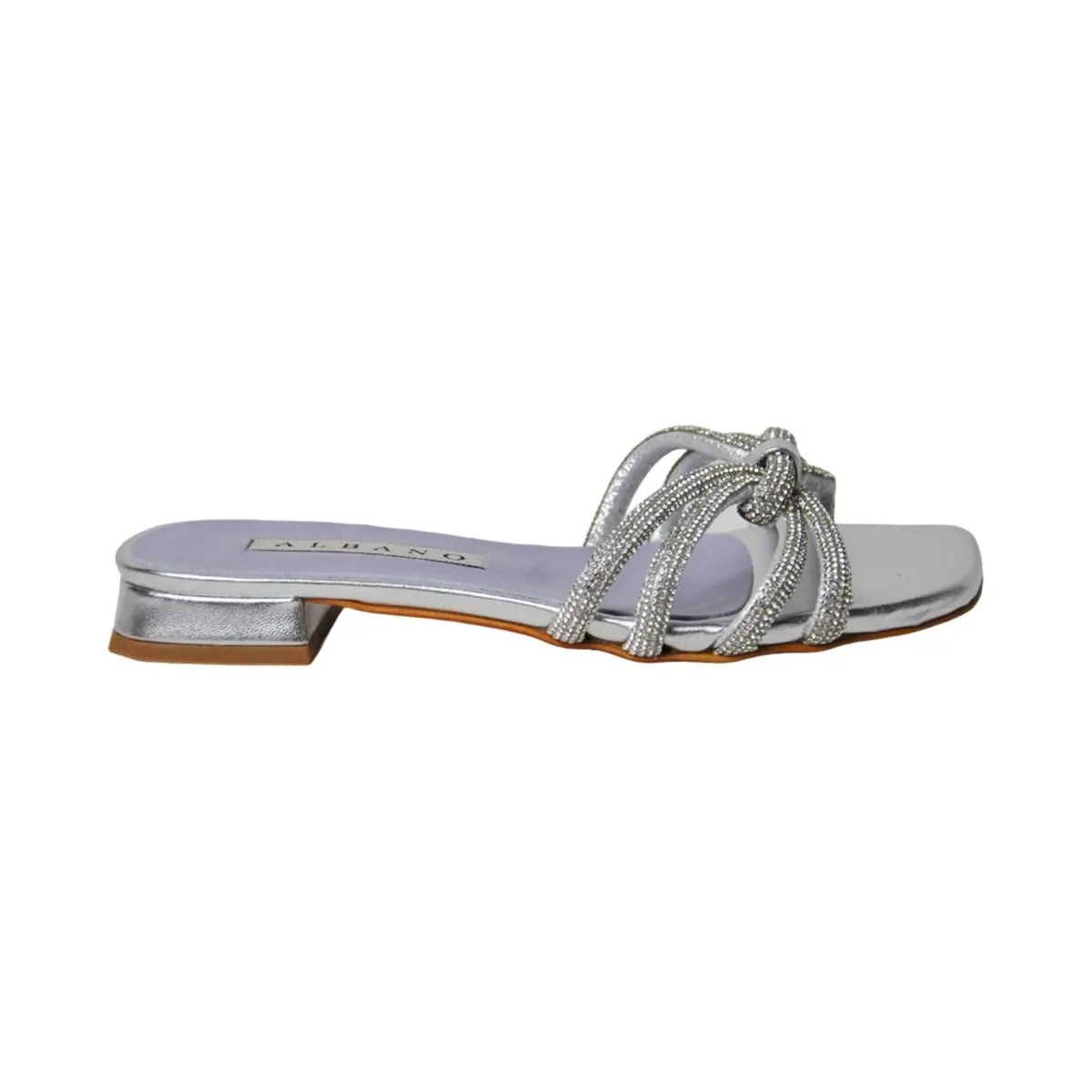 SANDALI BASSI NODO STRASS