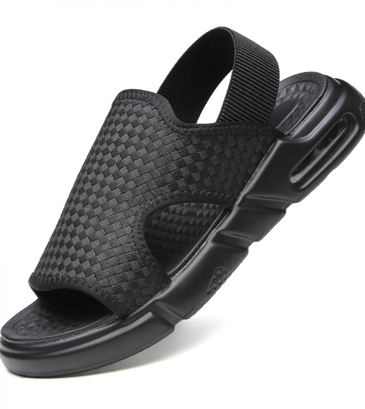 Sandali da uomo 2023 New Summer Luxury Beach Sandali in pelle Pu con imbottitura ad aria Scarpe con plateau da esterno leggere U