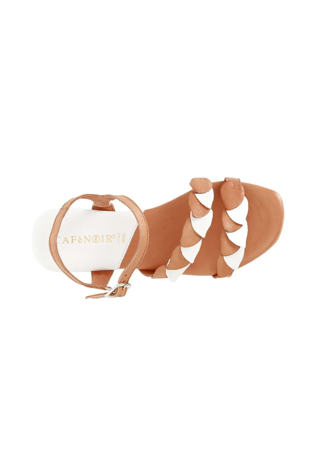 sandali in pelle  doppia fascia gilda multi corallo