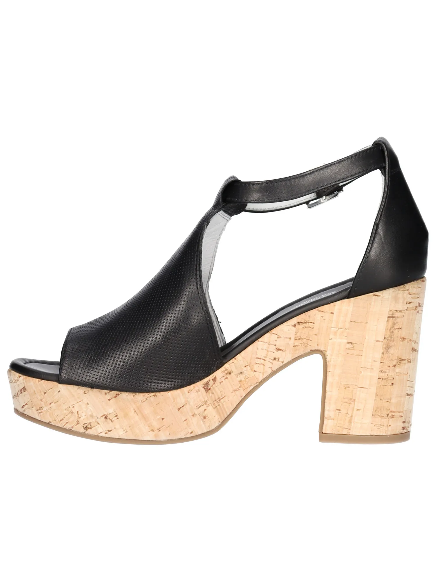 Sandalo con tacco Nero Giardini da donna nero