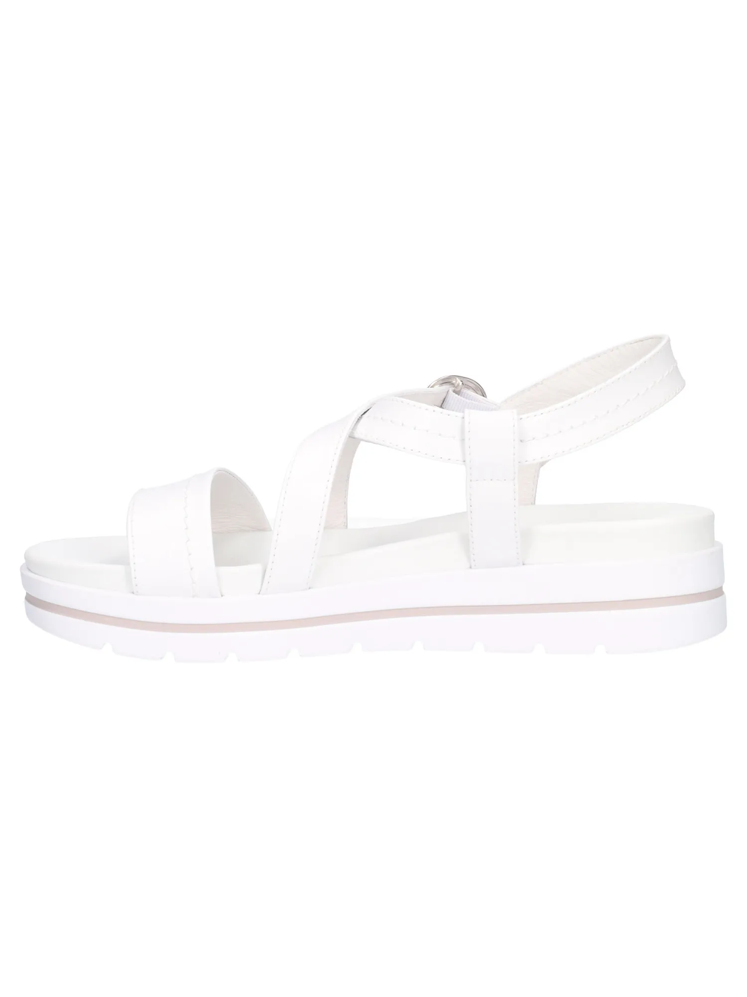 Sandalo con zeppa bassa Nero Giardini da donna bianco