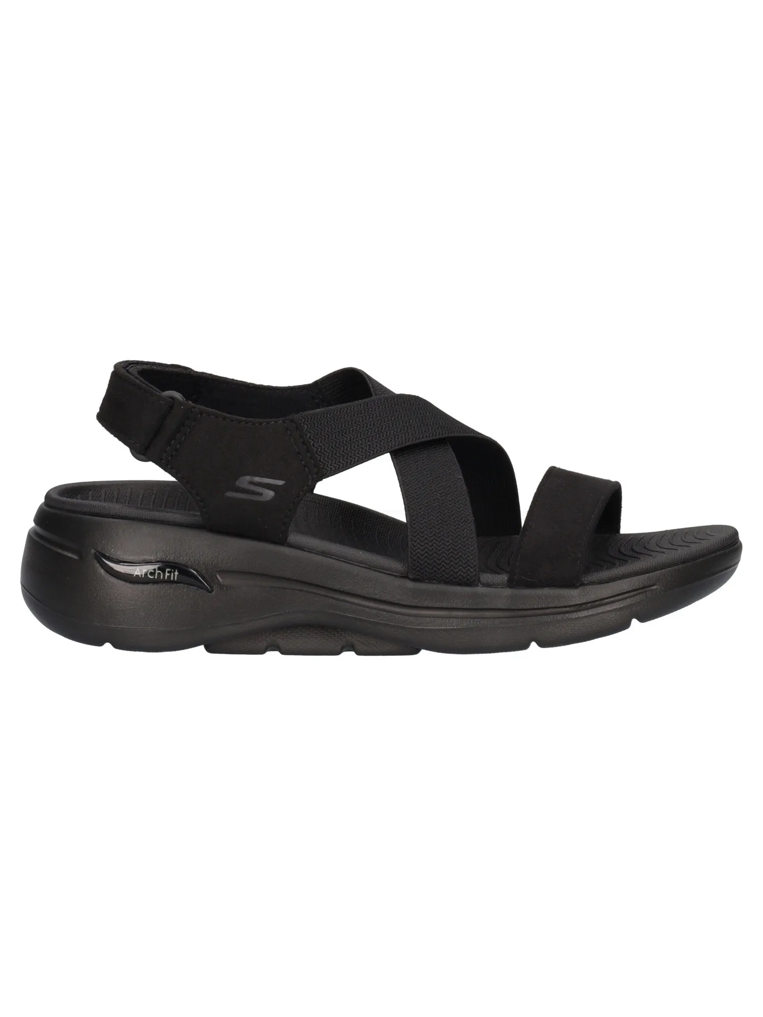 Sandalo Skechers ArchFit da donna nero