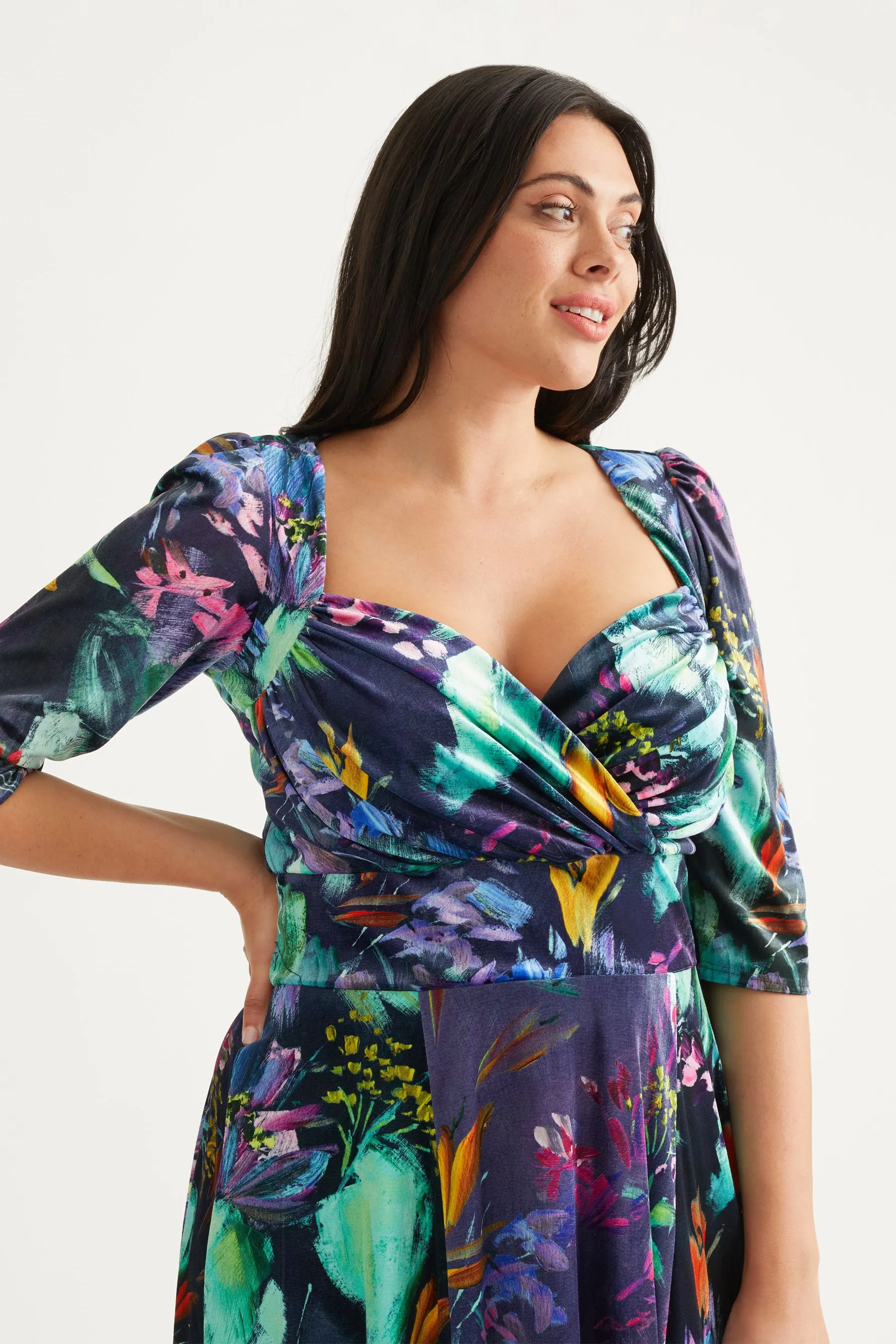 Scarlett & Jo - Elizabeth - Abito maxi in velluto