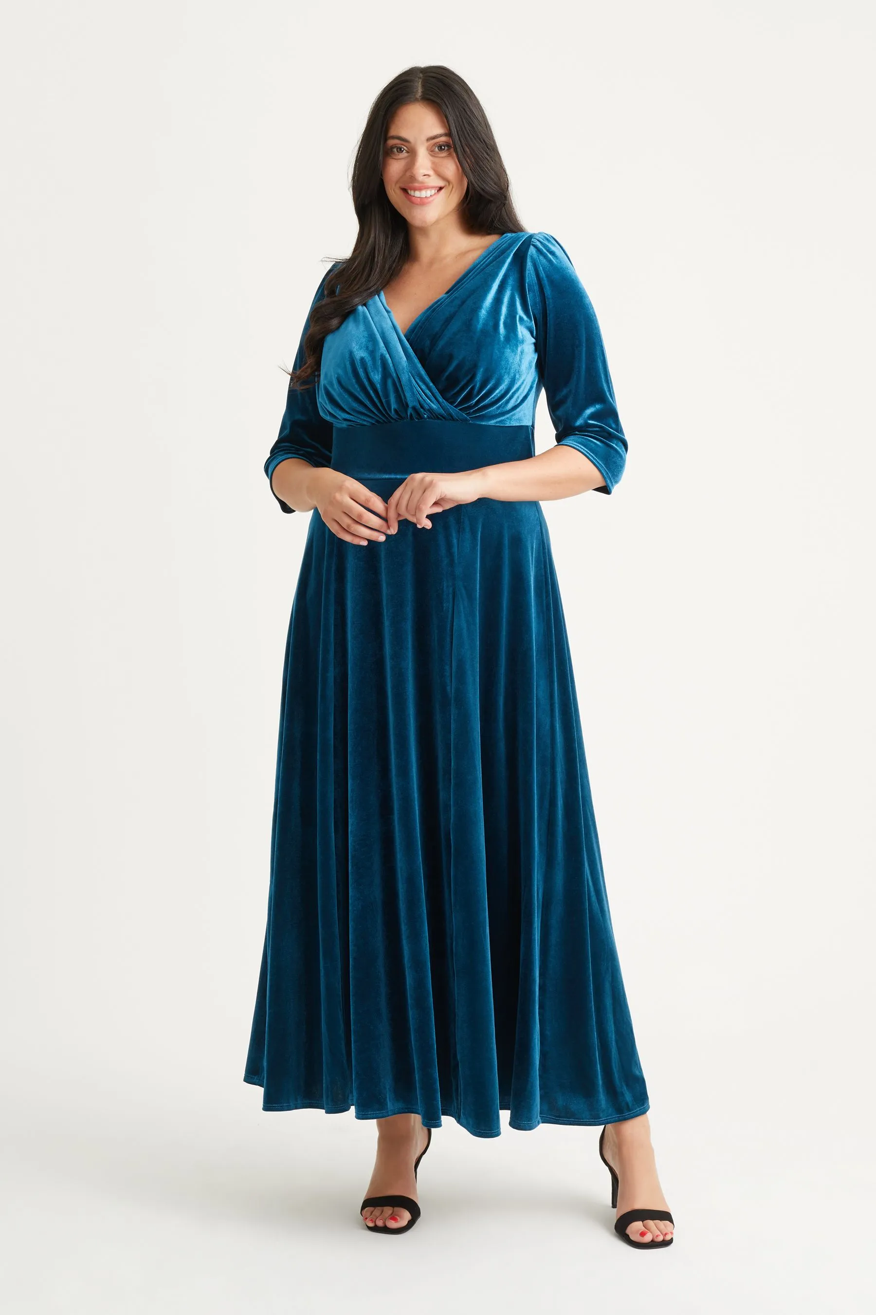 Scarlett & Jo Verity - Abito maxi in velluto