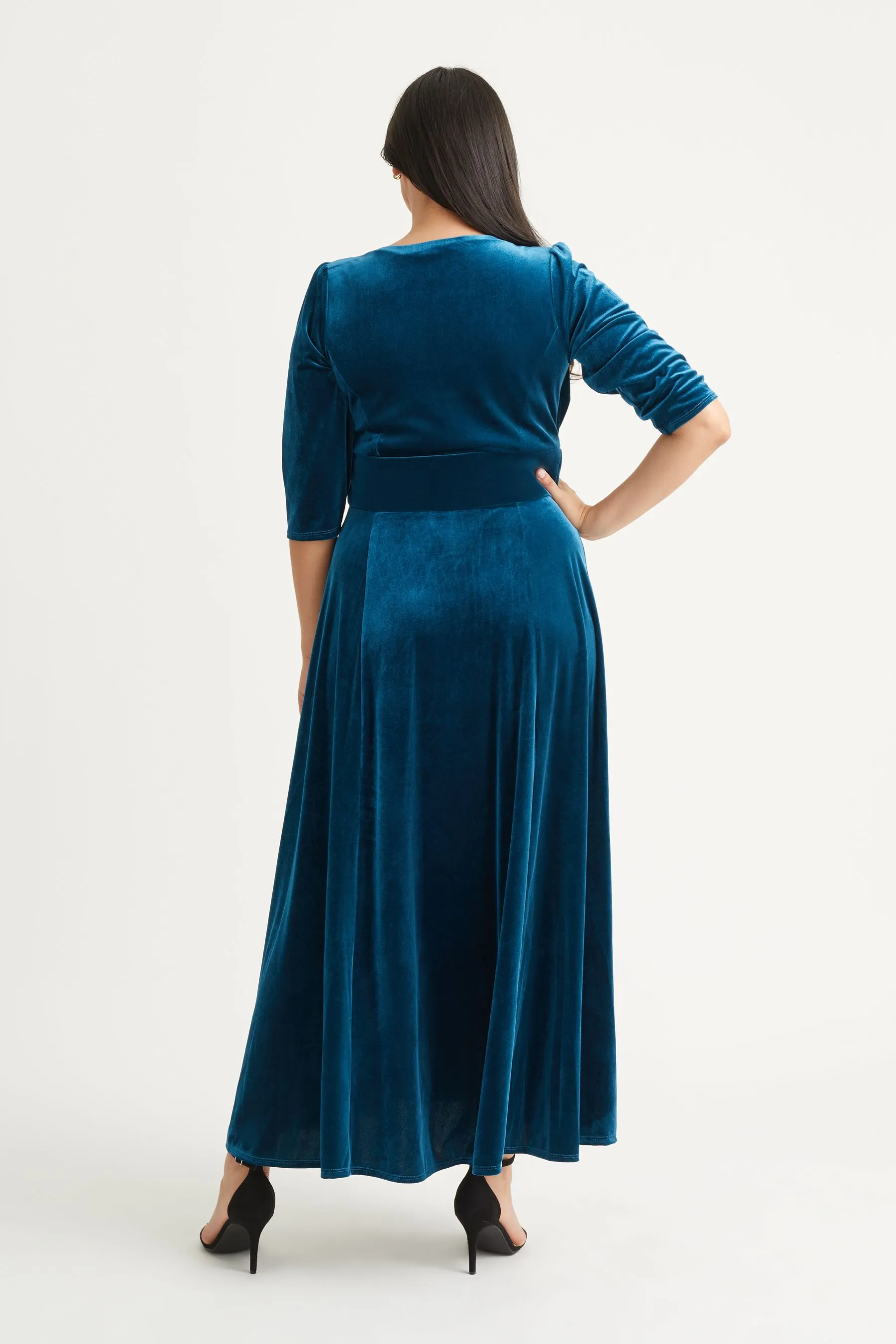 Scarlett & Jo Verity - Abito maxi in velluto