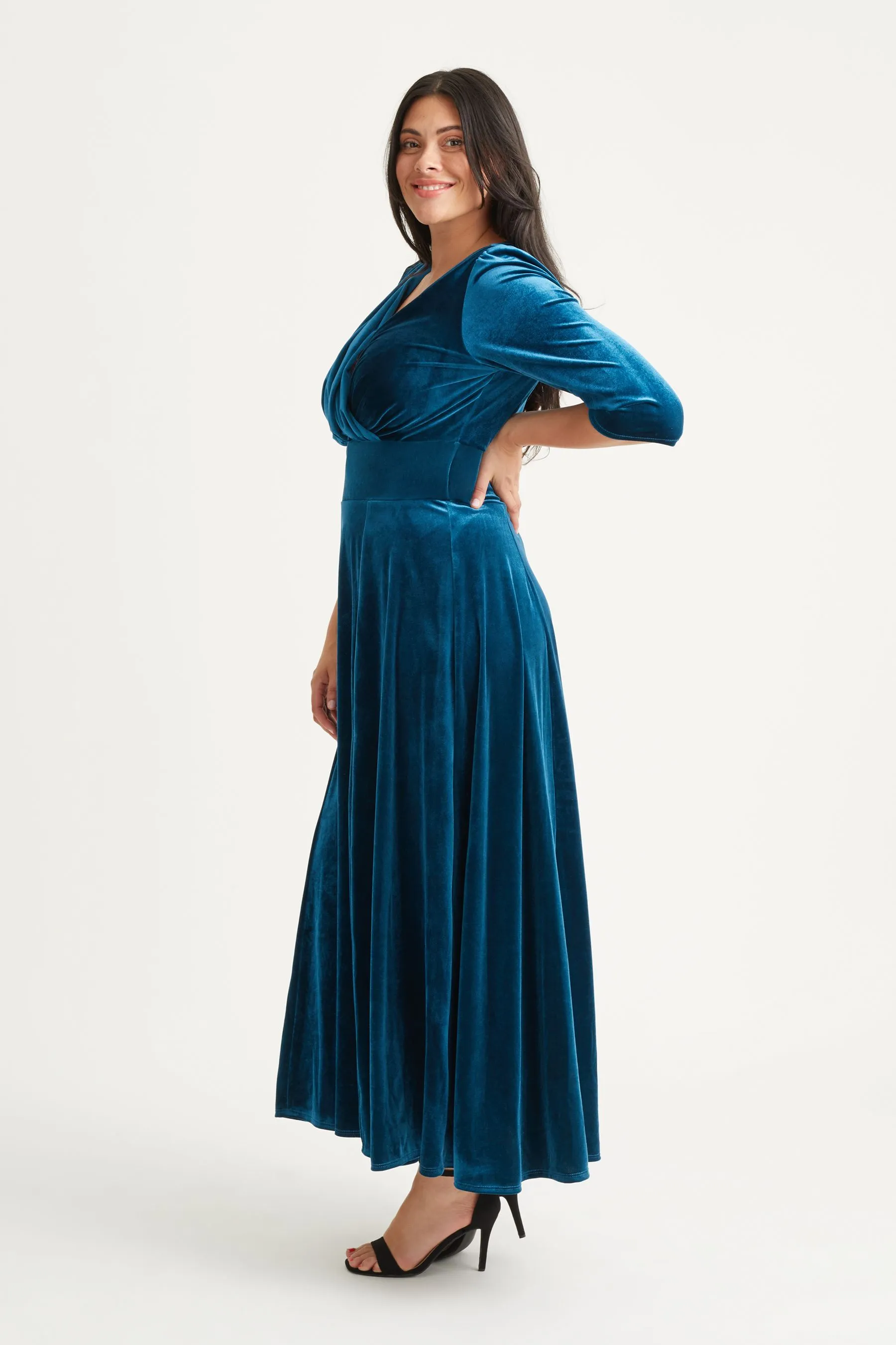 Scarlett & Jo Verity - Abito maxi in velluto