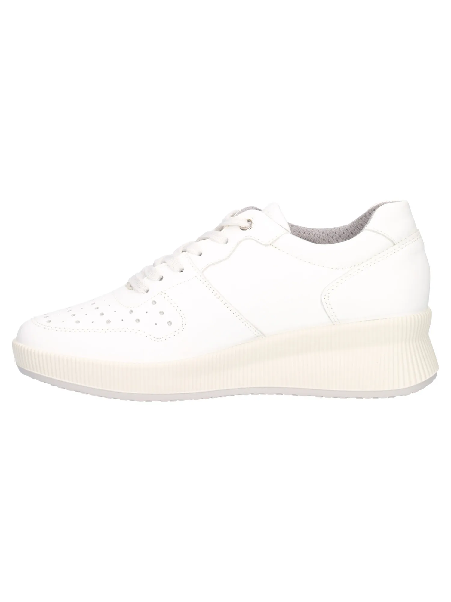 Scarpa casual con zeppa Enval Soft da donna bianca