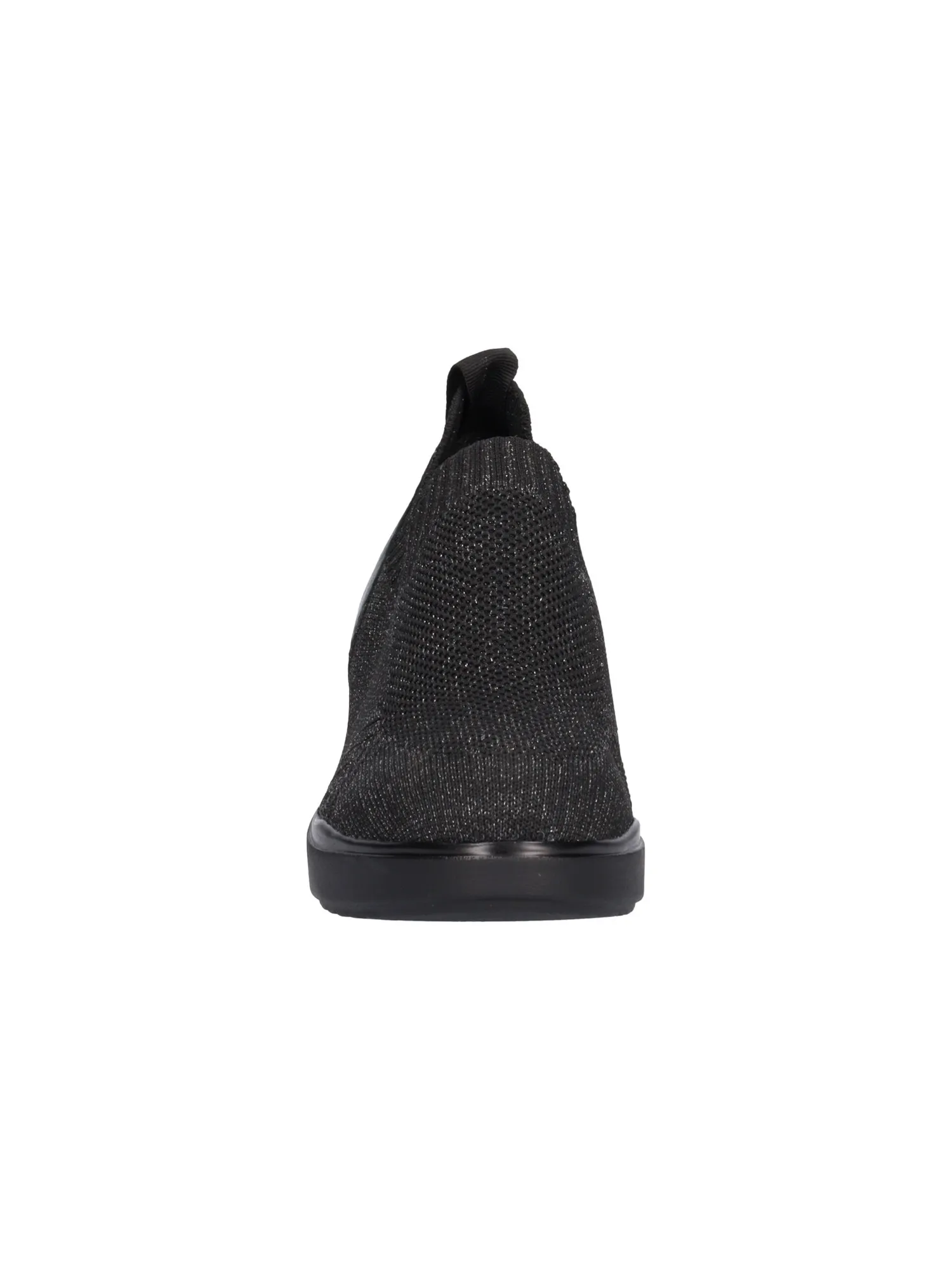 Scarpa casual con zeppa Melluso Walk da donna nera glitter