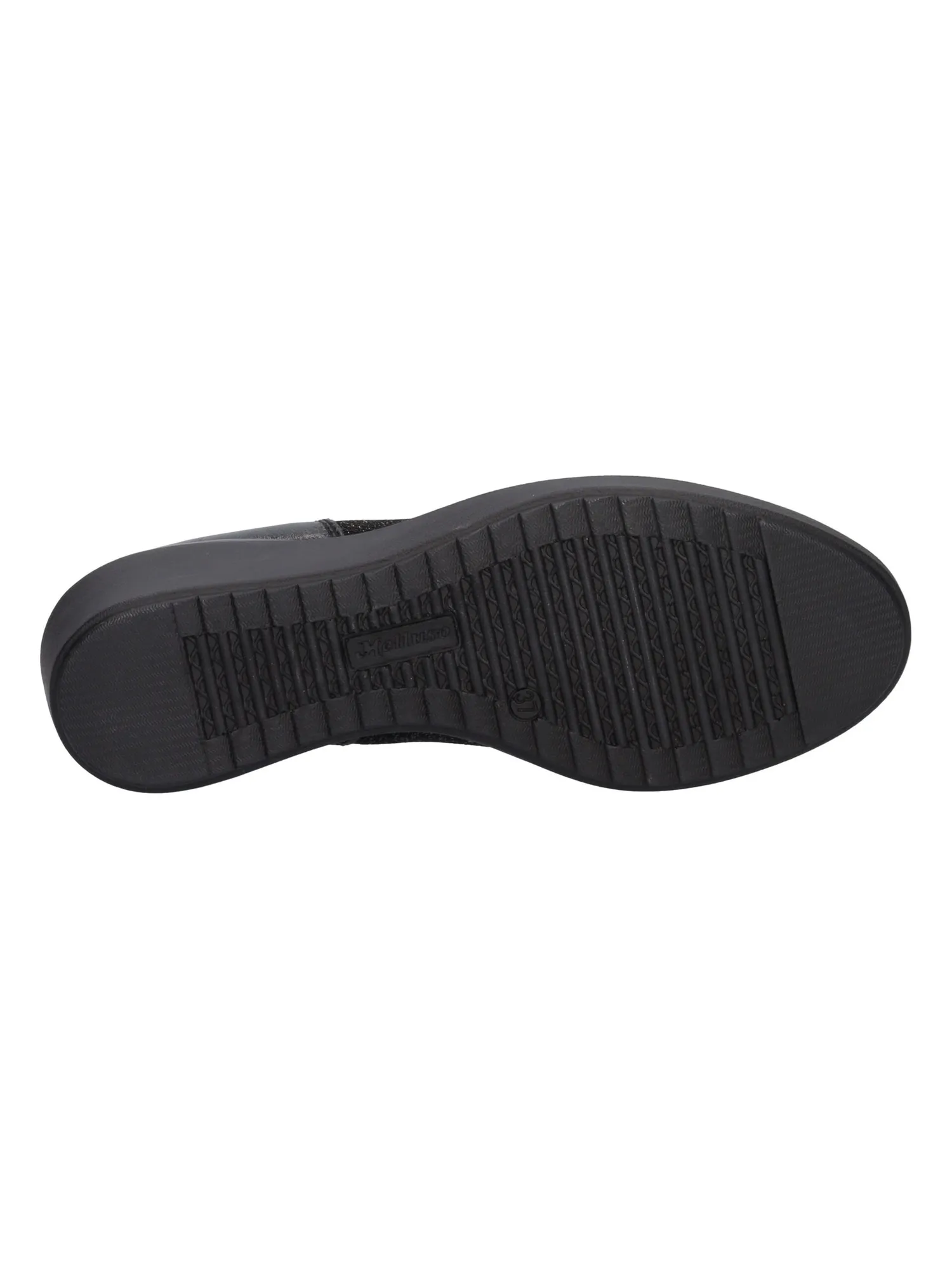 Scarpa casual con zeppa Melluso Walk da donna nera glitter