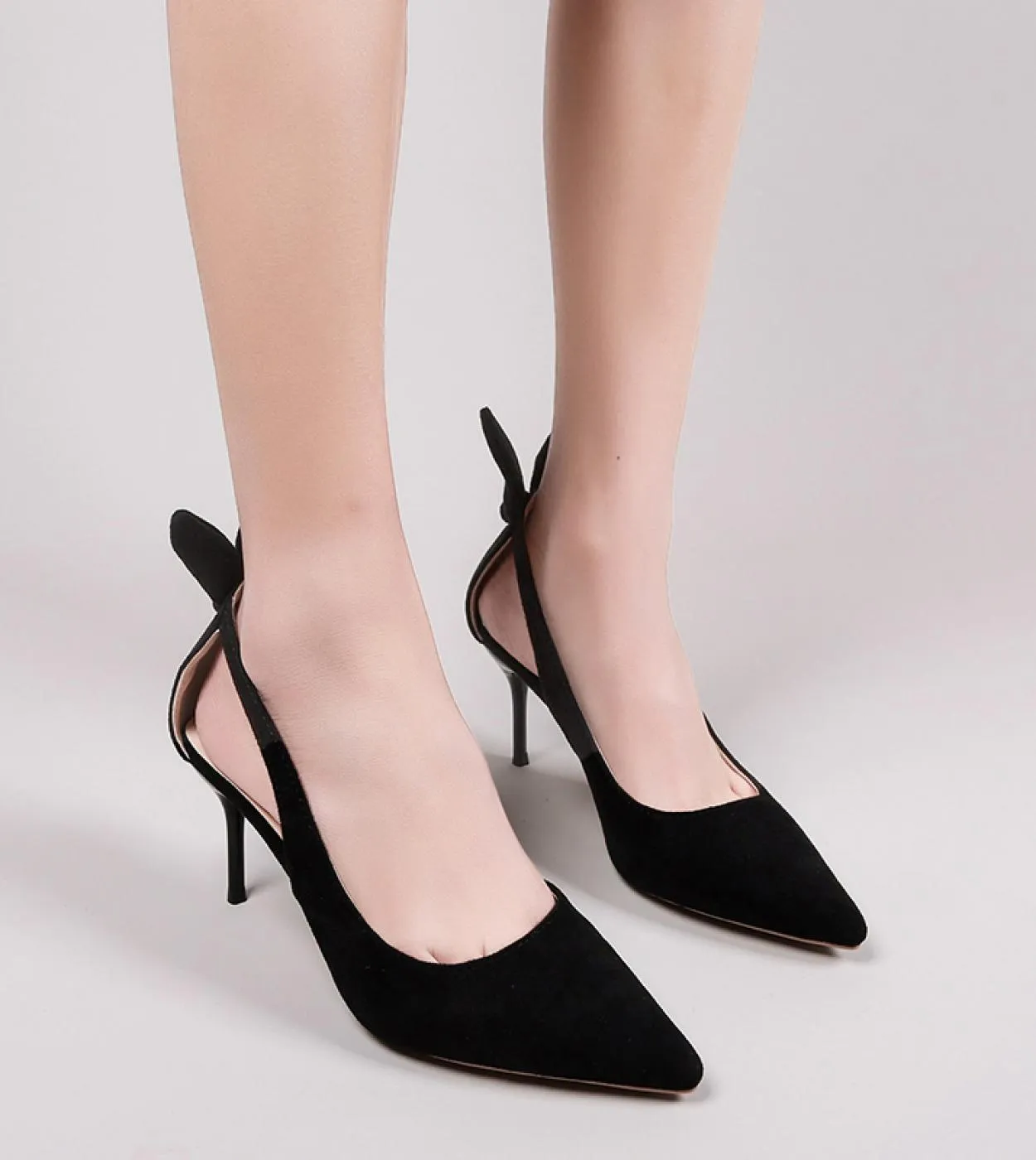 Scarpe con tacco alto Donna Stiletto a punta Bocca bassa Scarpe singole Taglie forti 35 45 Scarpe eleganti da lavoro da donna Po