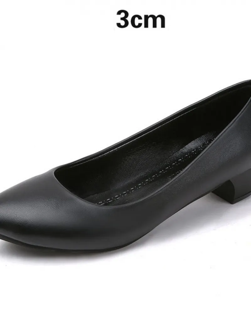 Scarpe da lavoro comode da donna Tacchi alti Suola morbida Superficie morbida Scarpe eleganti professionali Scarpe da pendolare