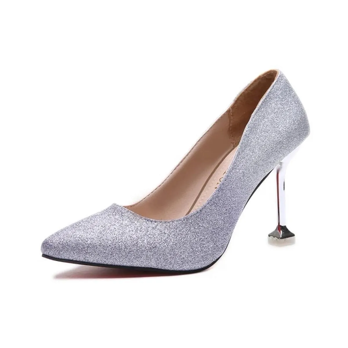 Scarpe eleganti da donna Tacchi di lusso Scarpe da sera a spillo Décolleté da donna con tacco alto Scarpe da festa da donna Glit